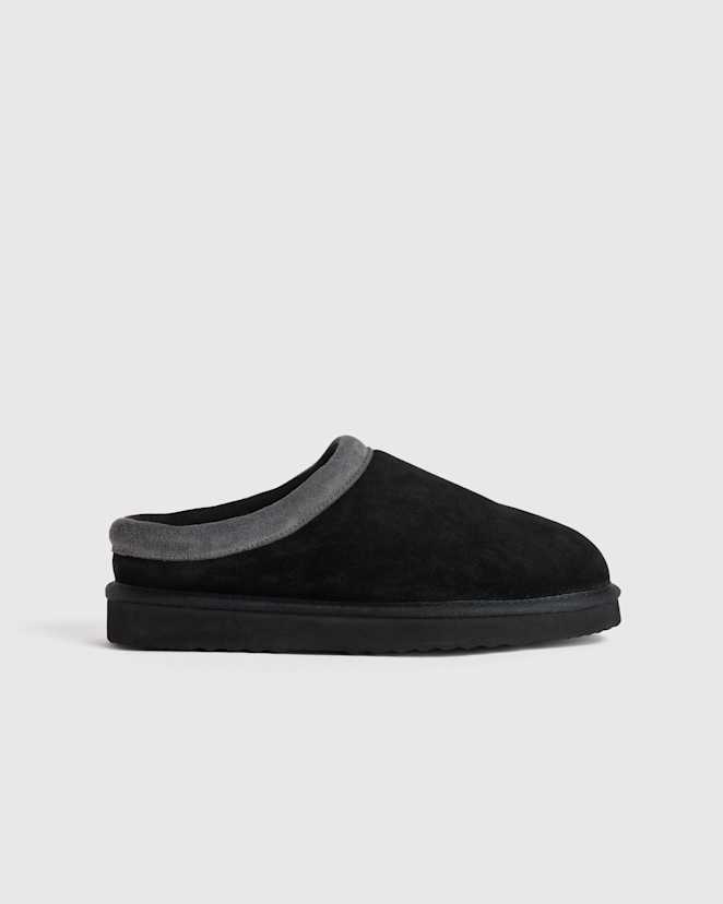 Black Australian Shearling Clog Slipper 2.0