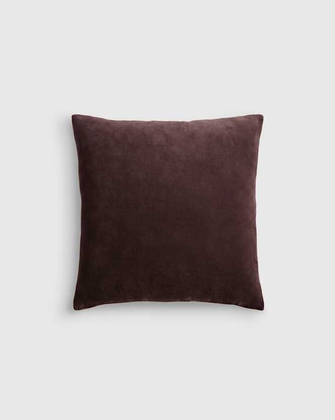 Espresso Classic Cotton Velvet Pillow Cover