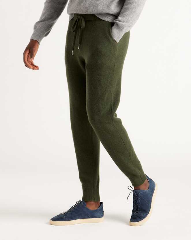 Olive Mongolian Spring Cashmere Jogger