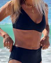 Italian High-Leg Bikini Bottom 4x5 Thumbnail Black