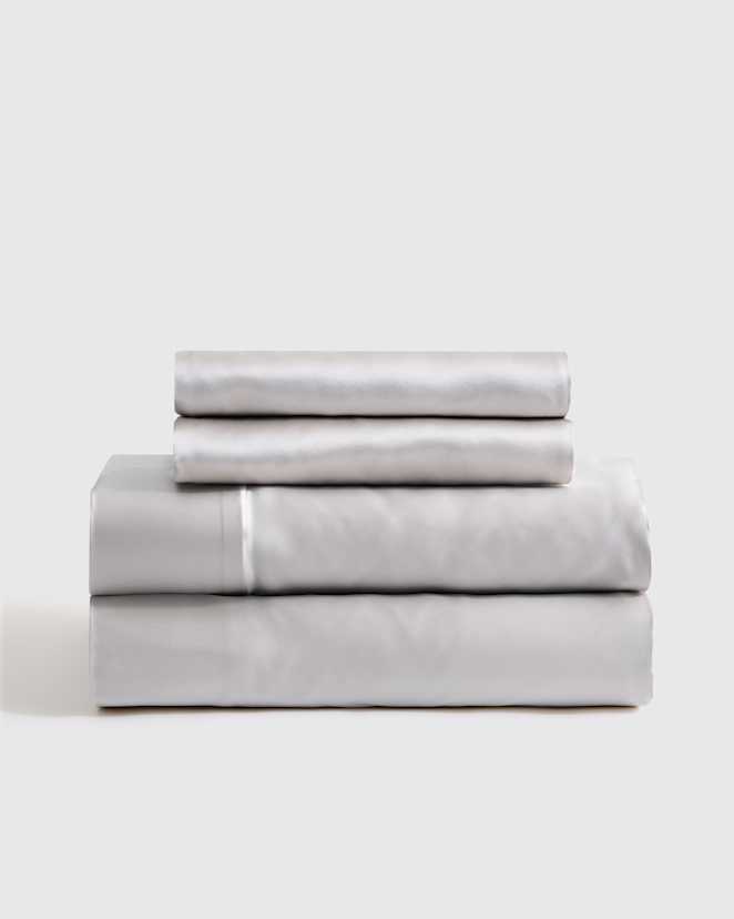 Silver Mulberry Silk Sheet Set
