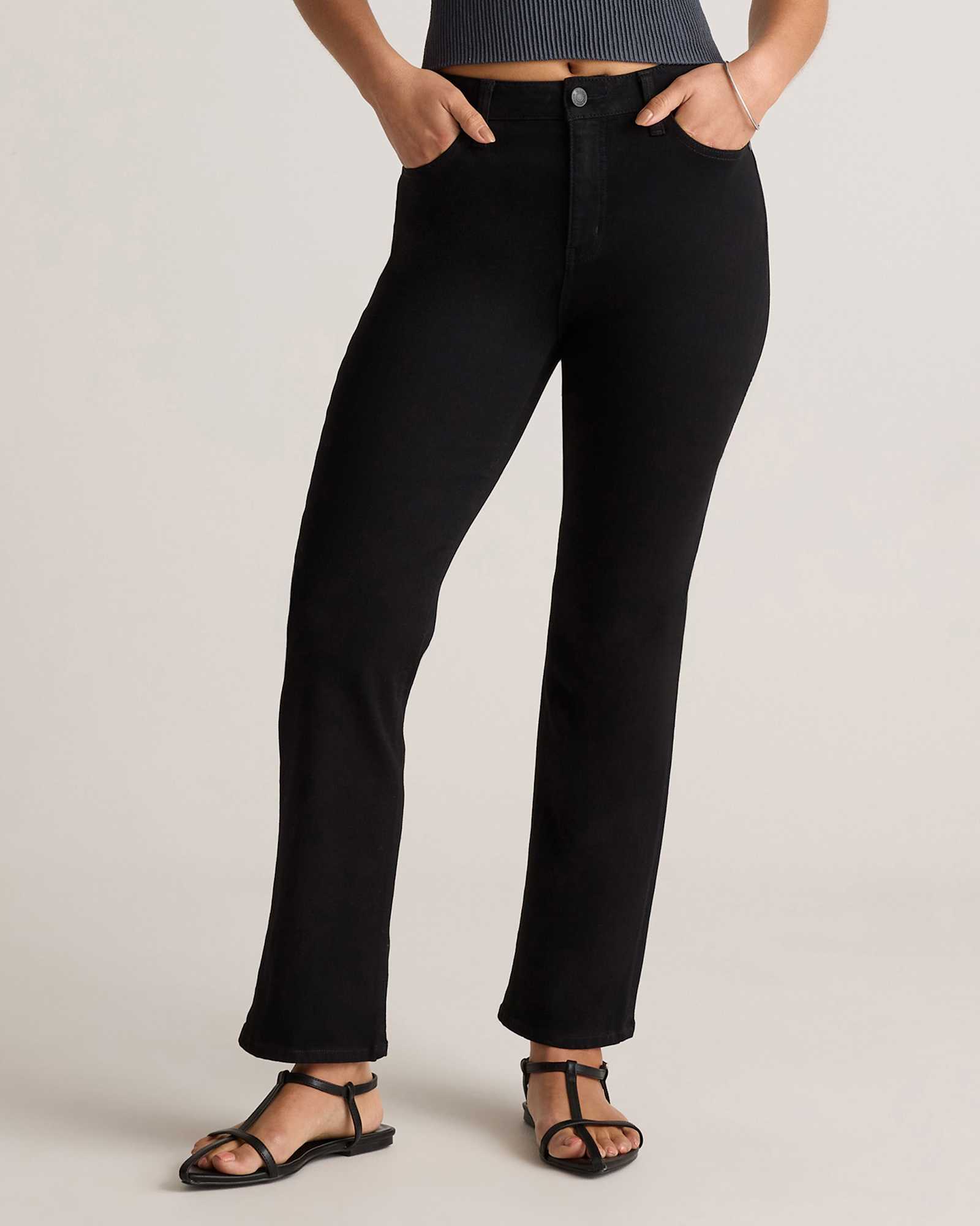 Black Bella Stretch Kick Flare Jeans