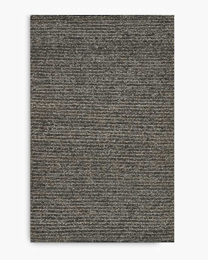 Charcoal Tribeca Handwoven Wool Rug