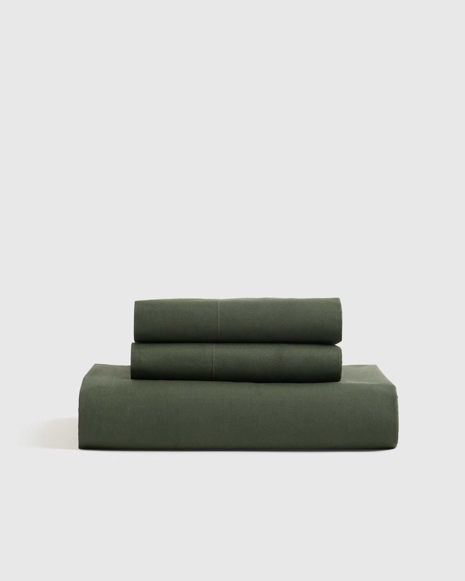 Pine Organic Crisp Percale Fitted Sheet Set