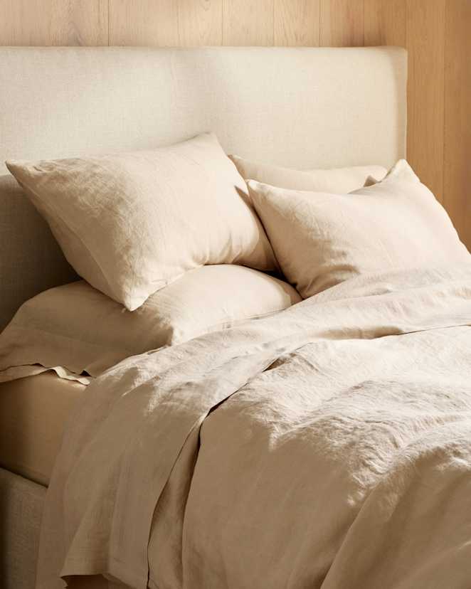 Oat European Linen Sham Set