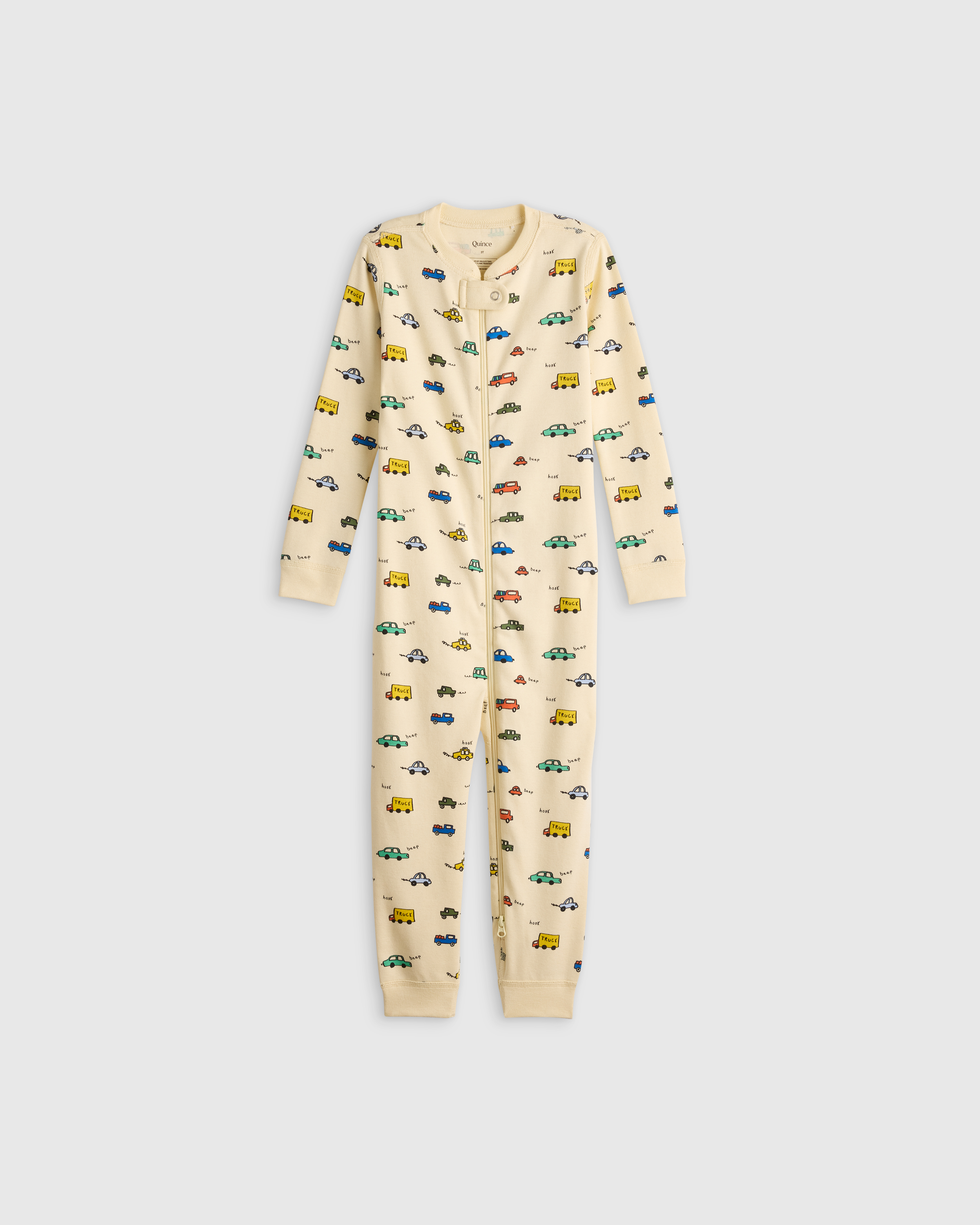 Cars 100% Organic Cotton One Piece Pajama 