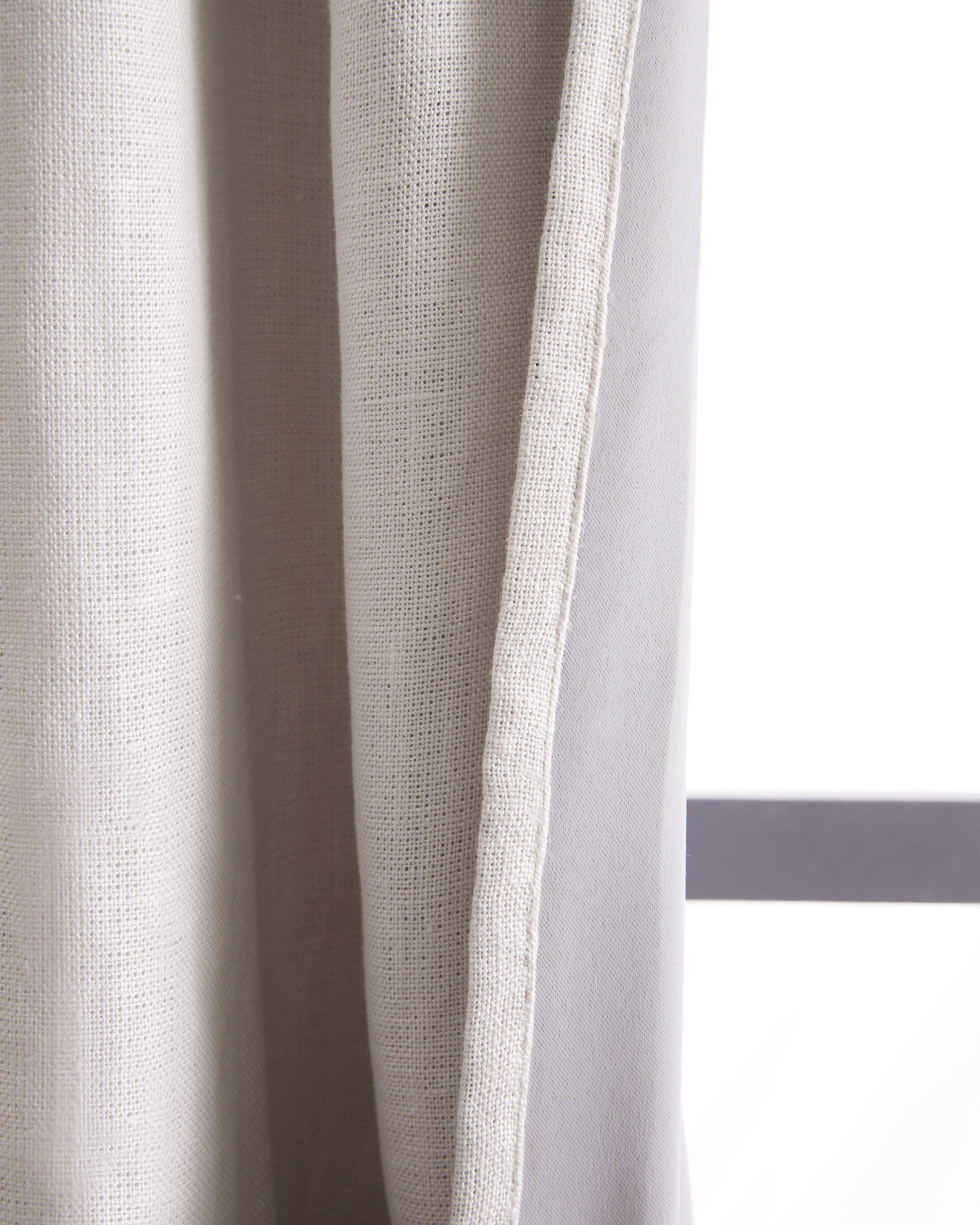 Heavyweight European Linen Room Darkening Curtain - Thumbnail 5