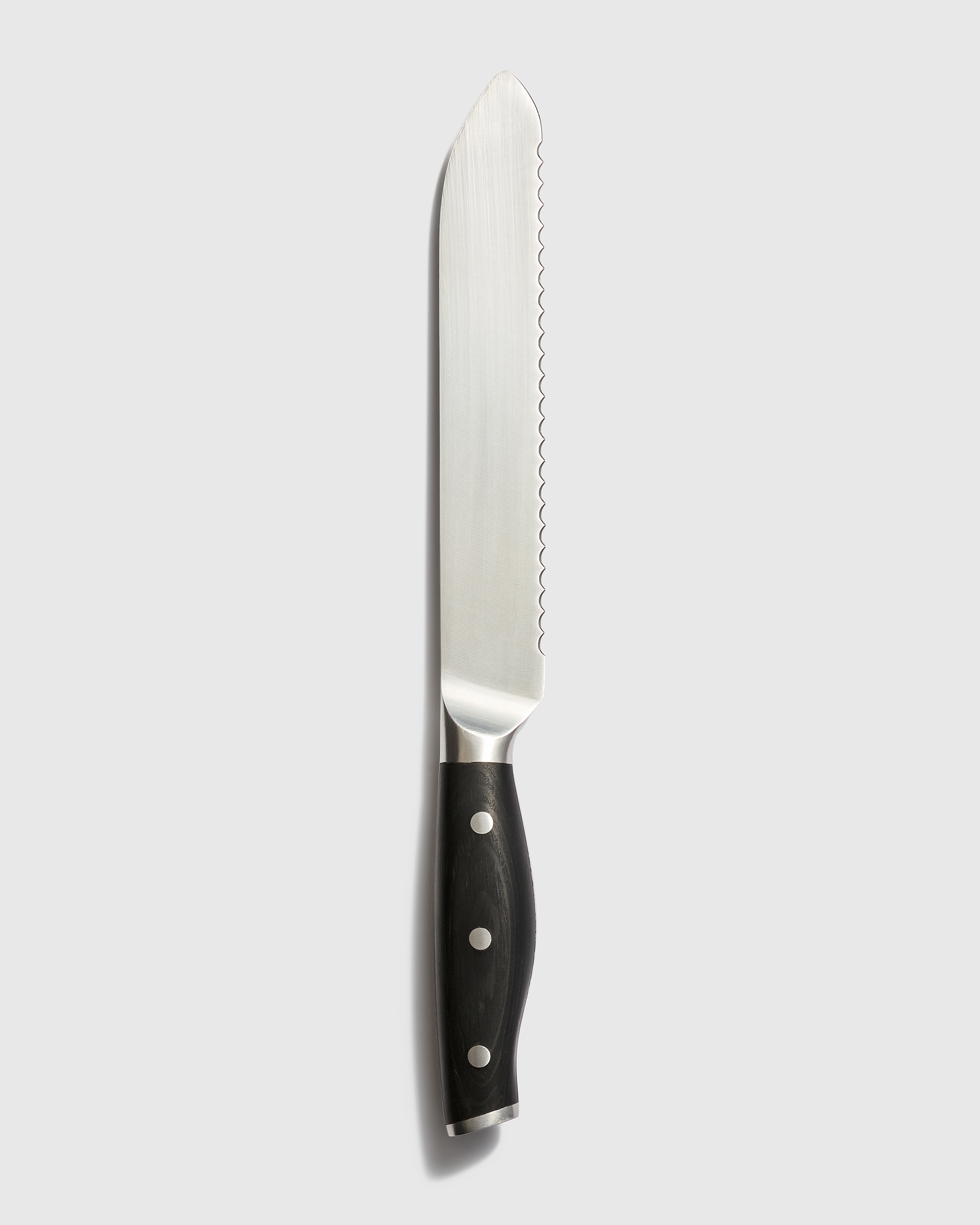 Black Fully Forged German Stainless Steel Serrated Bread Knife