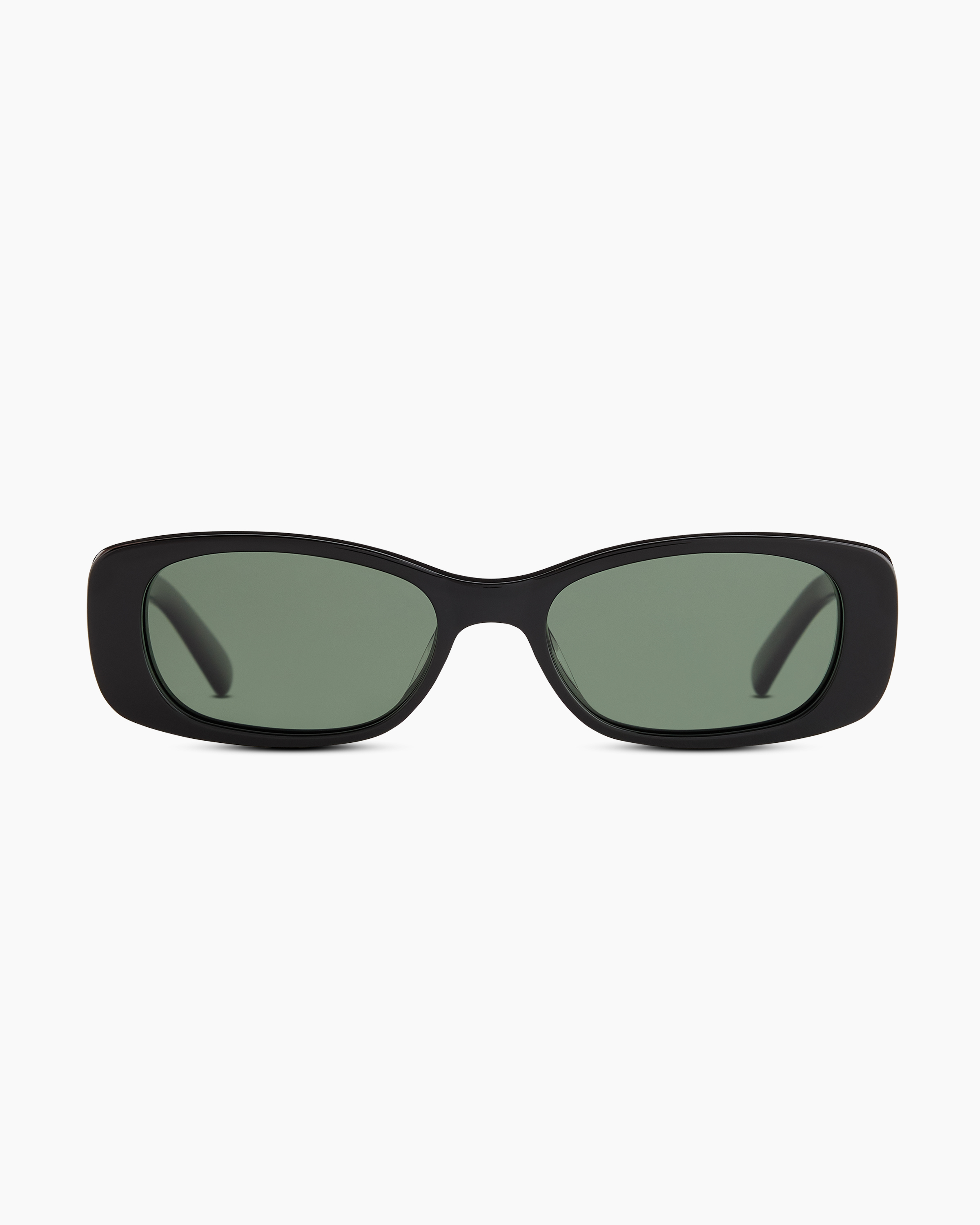 Black with Green lens Palma Polarized Acetate Sunglasses