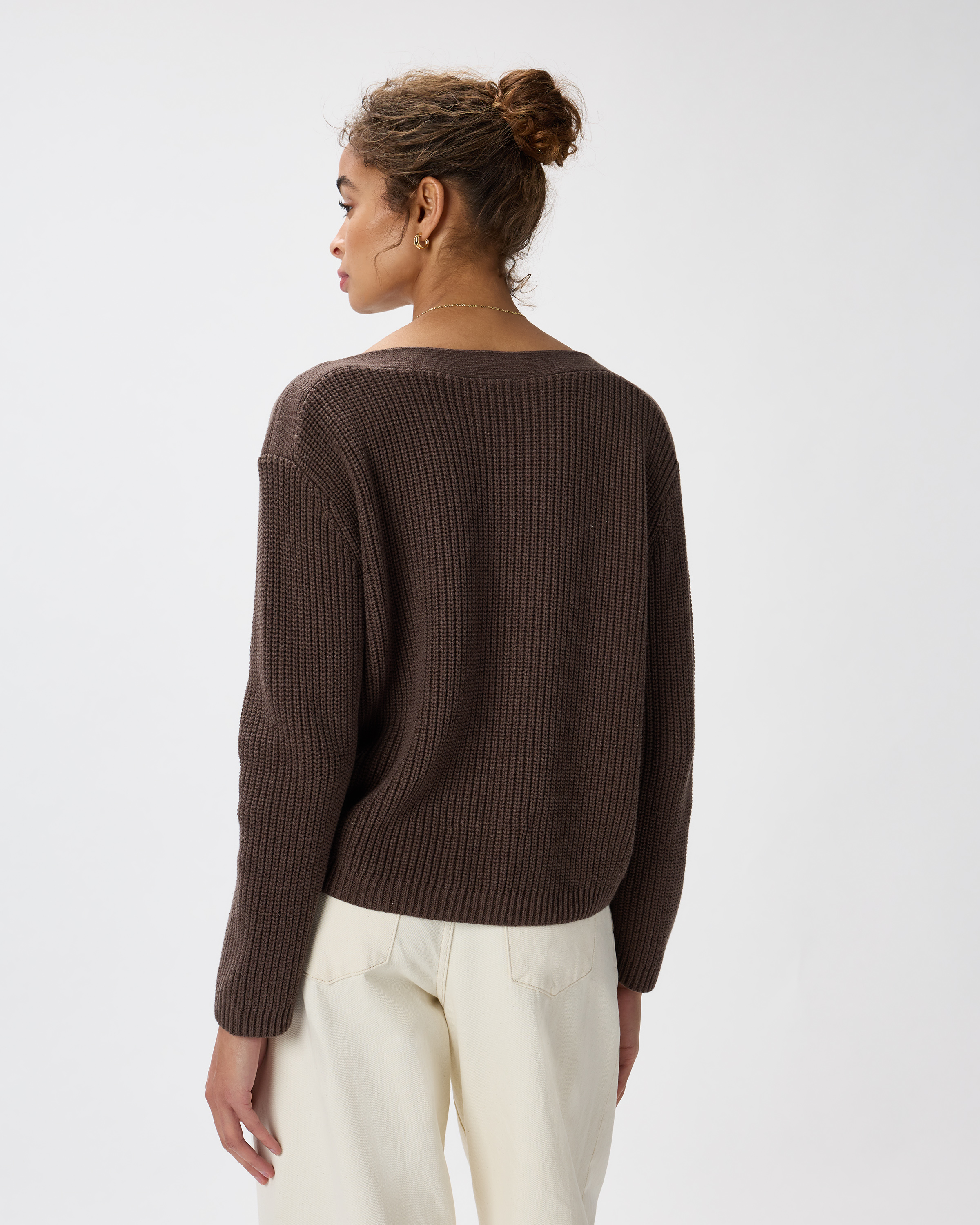 100% Organic Cotton Fisherman Boatneck Sweater