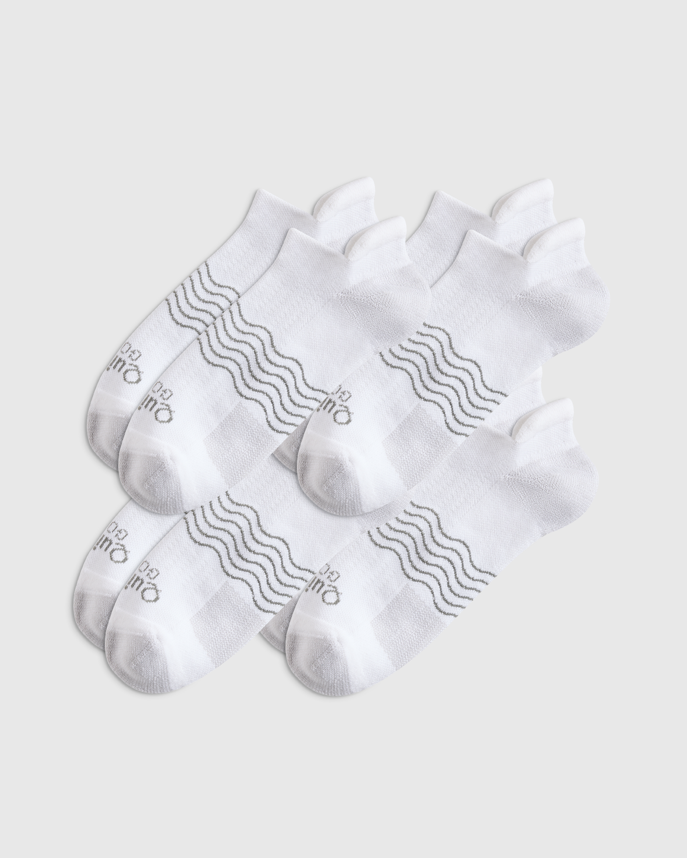 White Performance Golf Ankle Socks (4-pack)