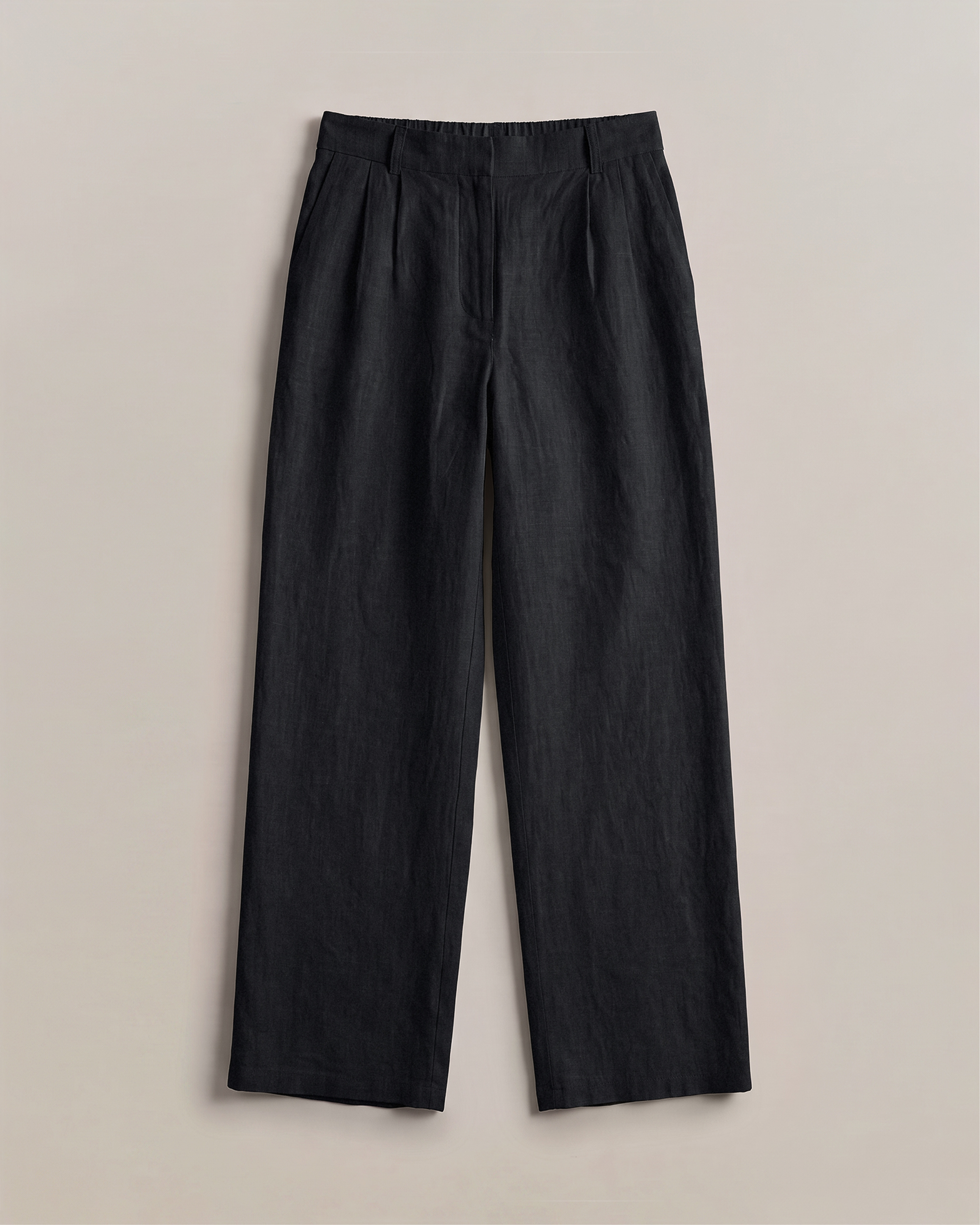 100% European Linen Pleated Trouser