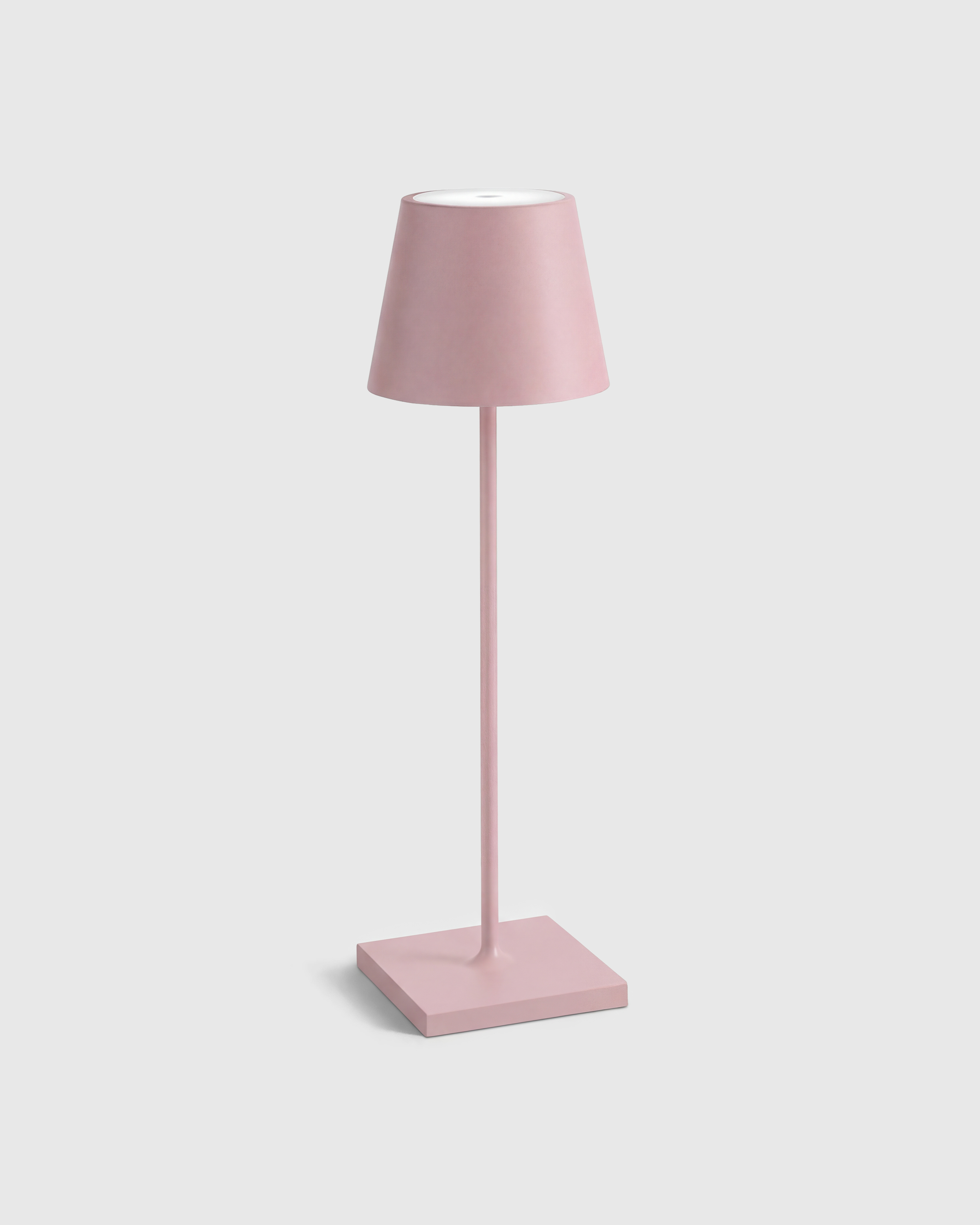 Pink Poldina Pro Rechargeable Table Lamp by Zafferano