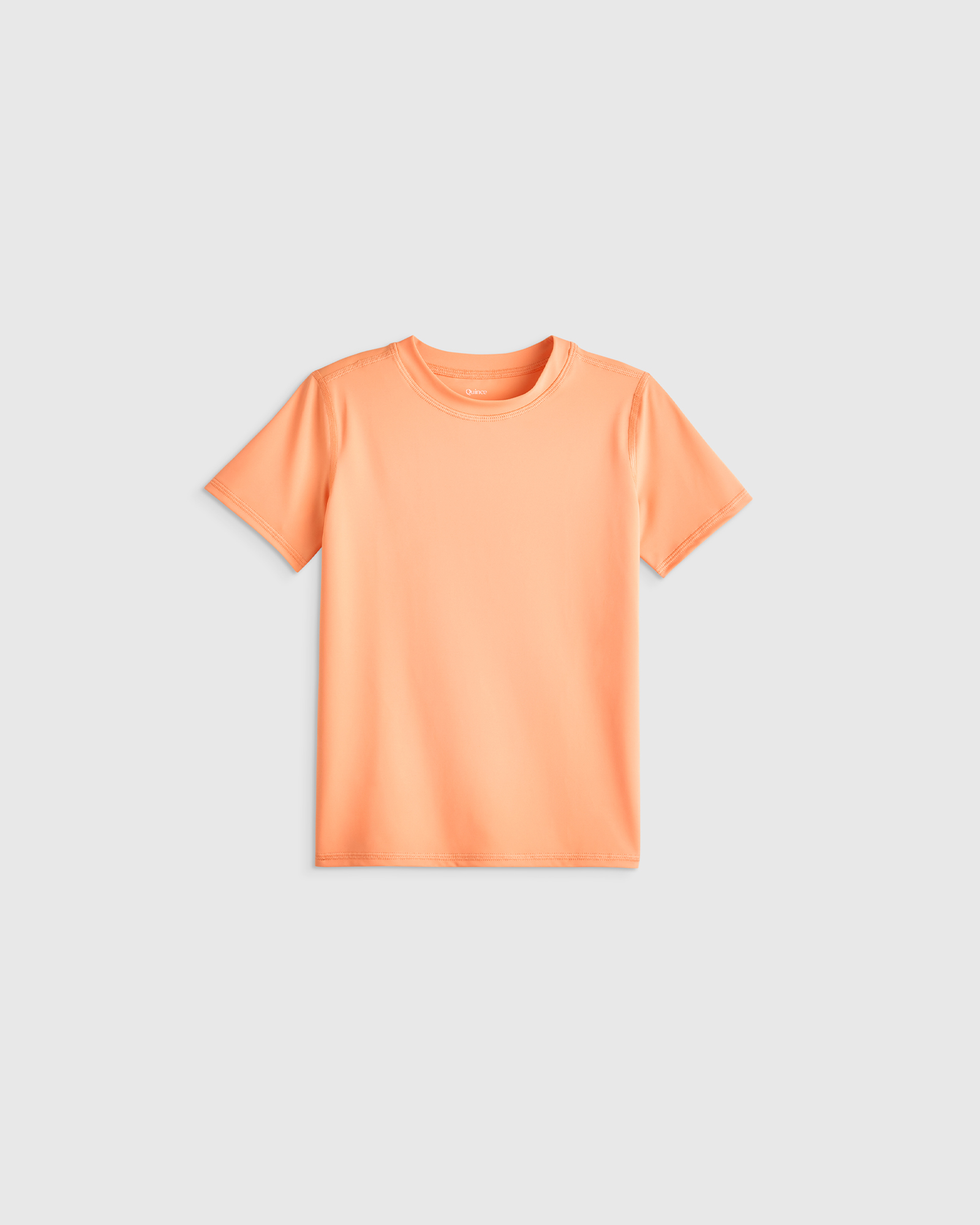 Coral Orange Short Sleeve Rash Guard Top