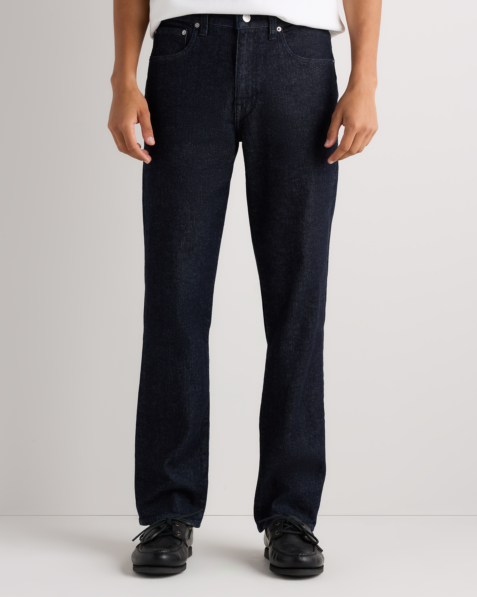 Deep Indigo Warren Stretch Straight Jeans