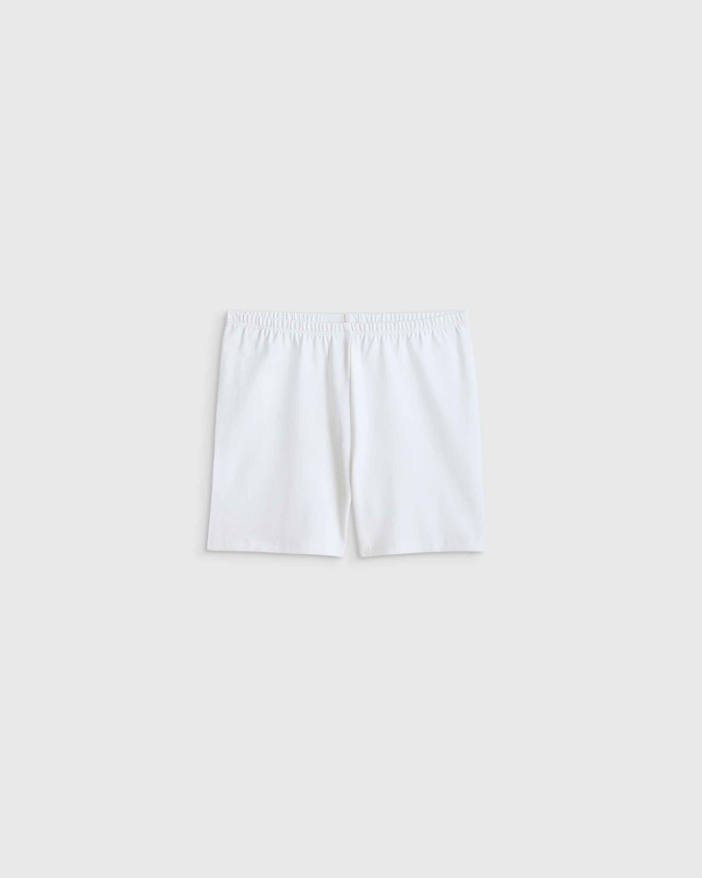 White Organic Cotton Cartwheel Shorts 