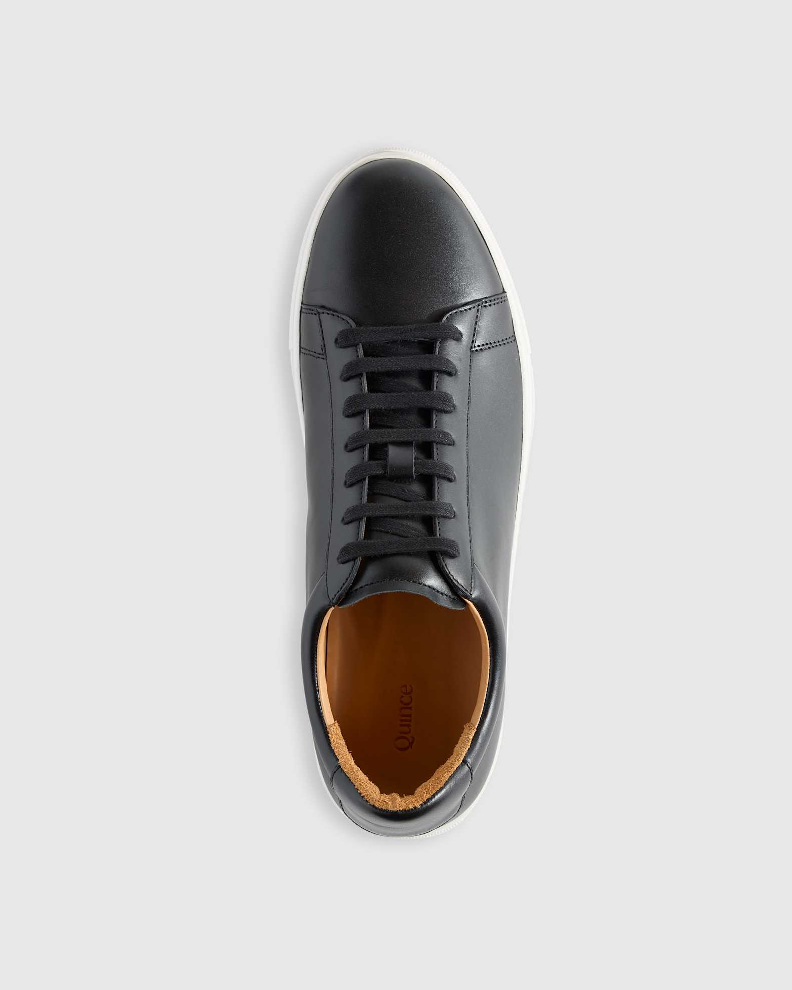 Men's Italian Leather Everyday Sneaker in Black, Size 11.5 by Quince Men's Italian Leather Everyday Sneaker in Black, Size 11.5 by Quince