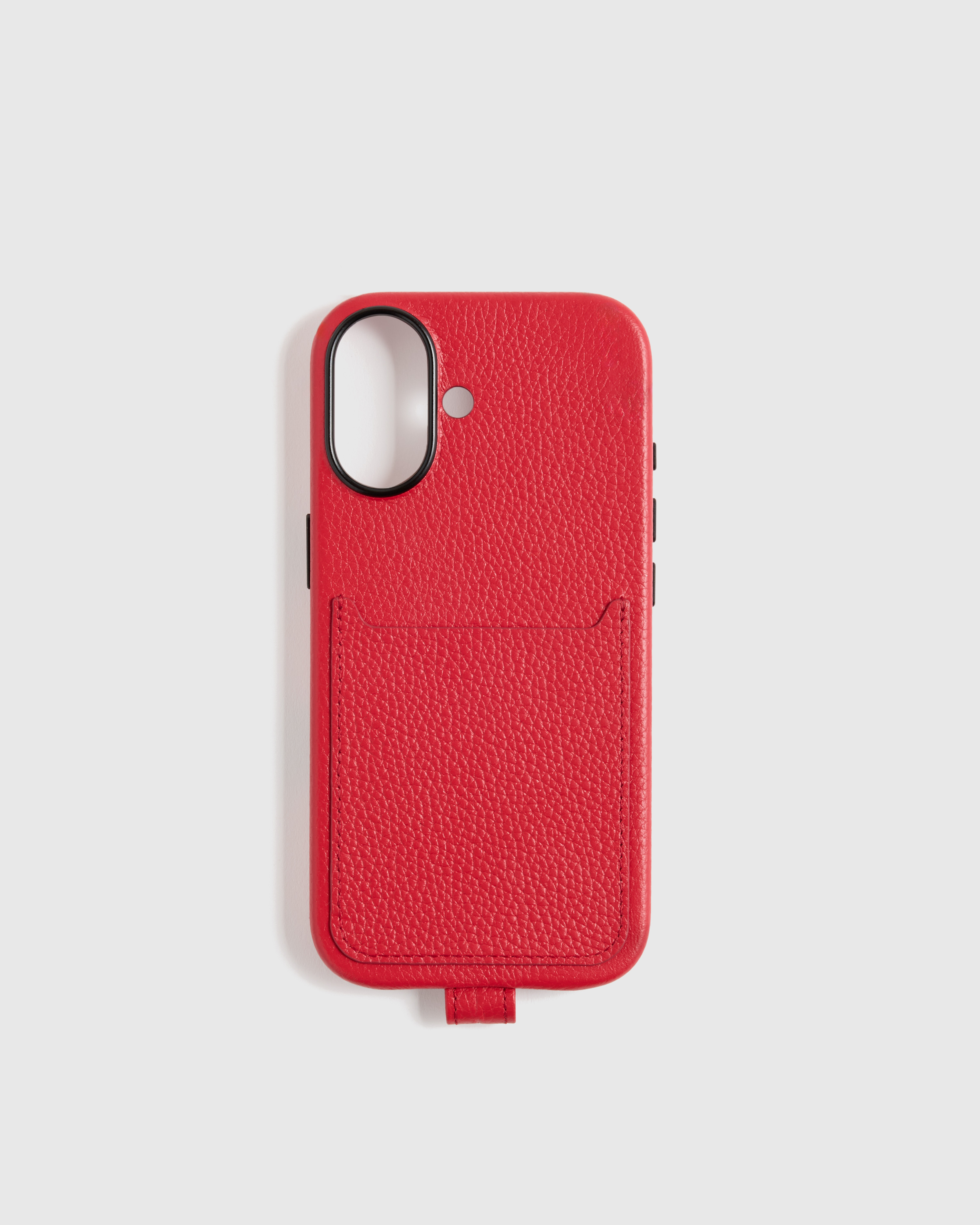 Italian Leather Phone Crossbody Case in Red, Size 17 Air by Quince