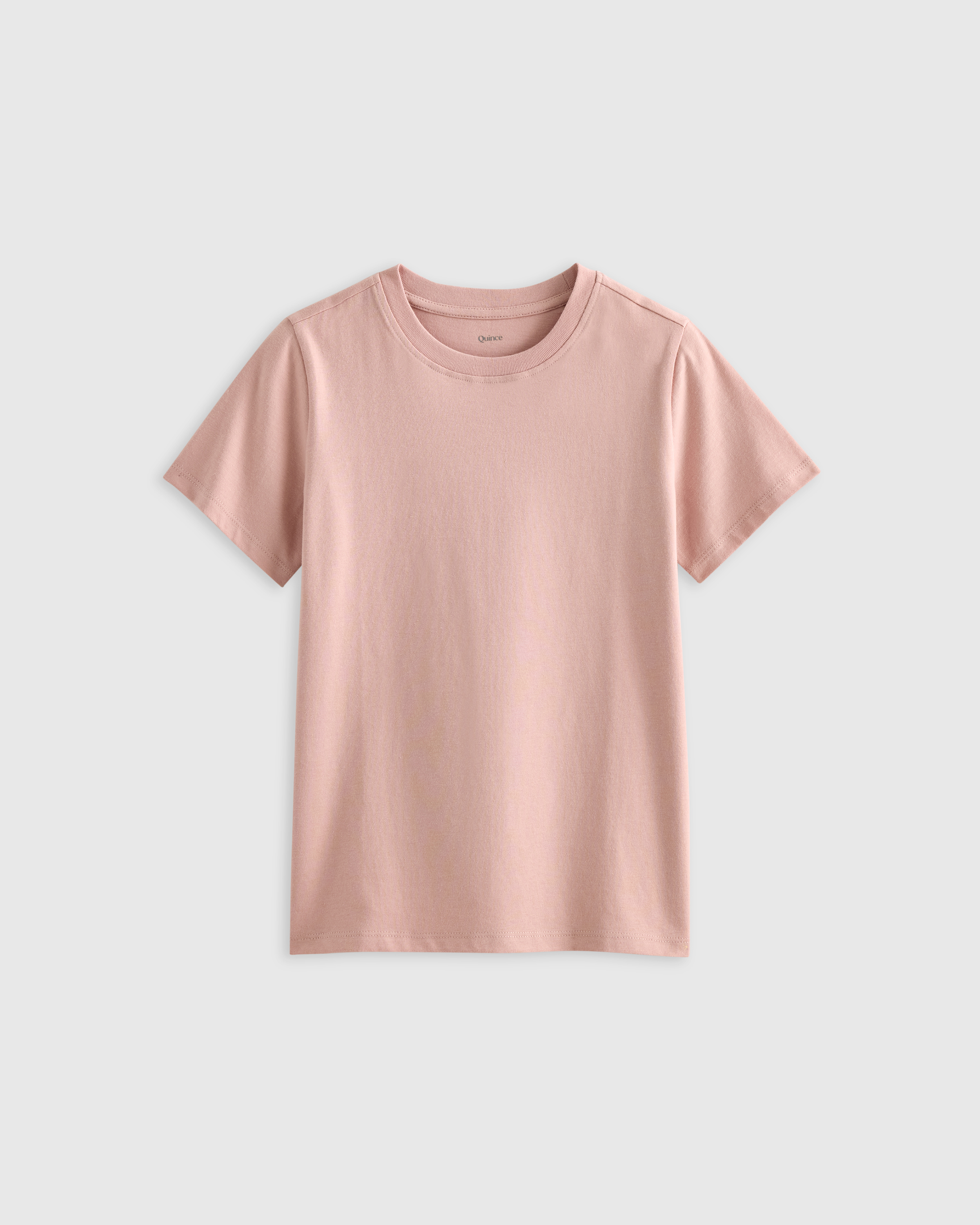 Pink Rose 100% Organic Cotton Jersey Short Sleeve Tee 