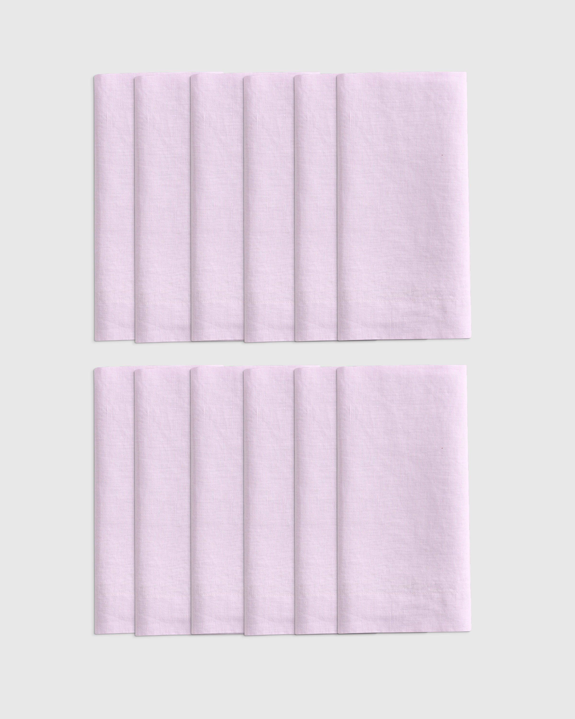 Orchid European Linen Wide-Hem Napkins (Set of 12)