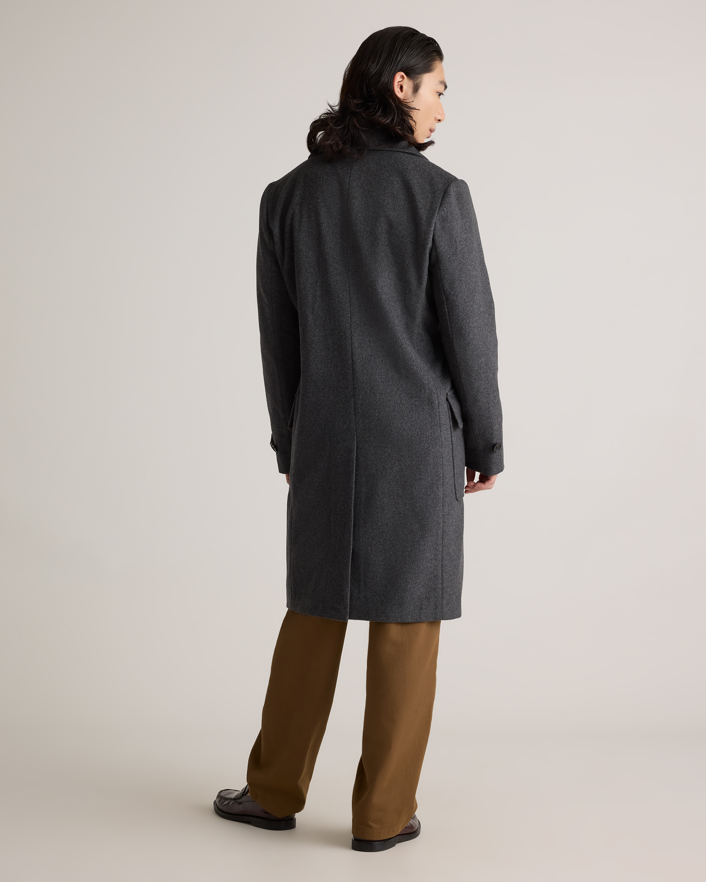 Italian Wool Double-Breasted Coat