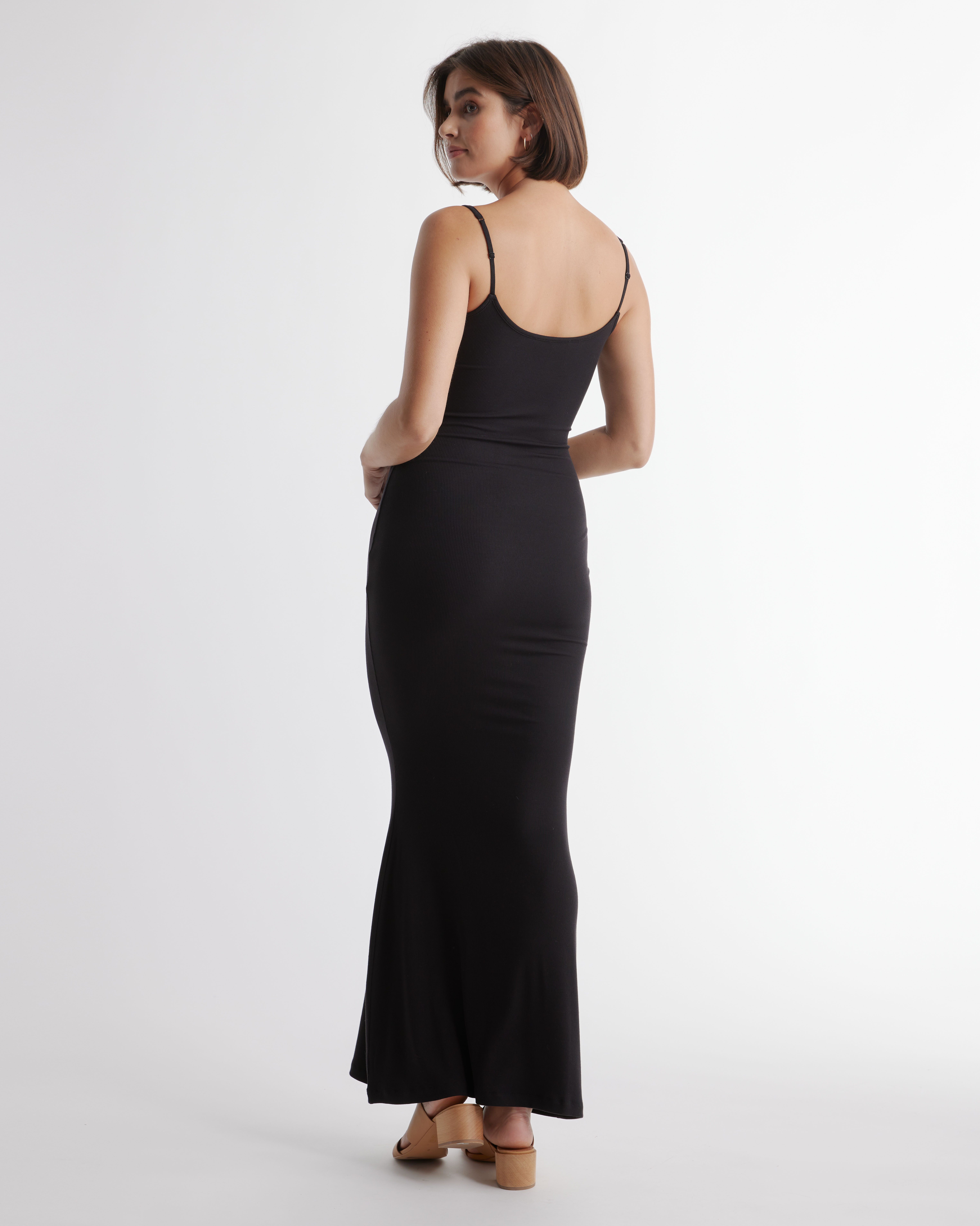 slim fit dress slacks Caroline Midi Slip Dress