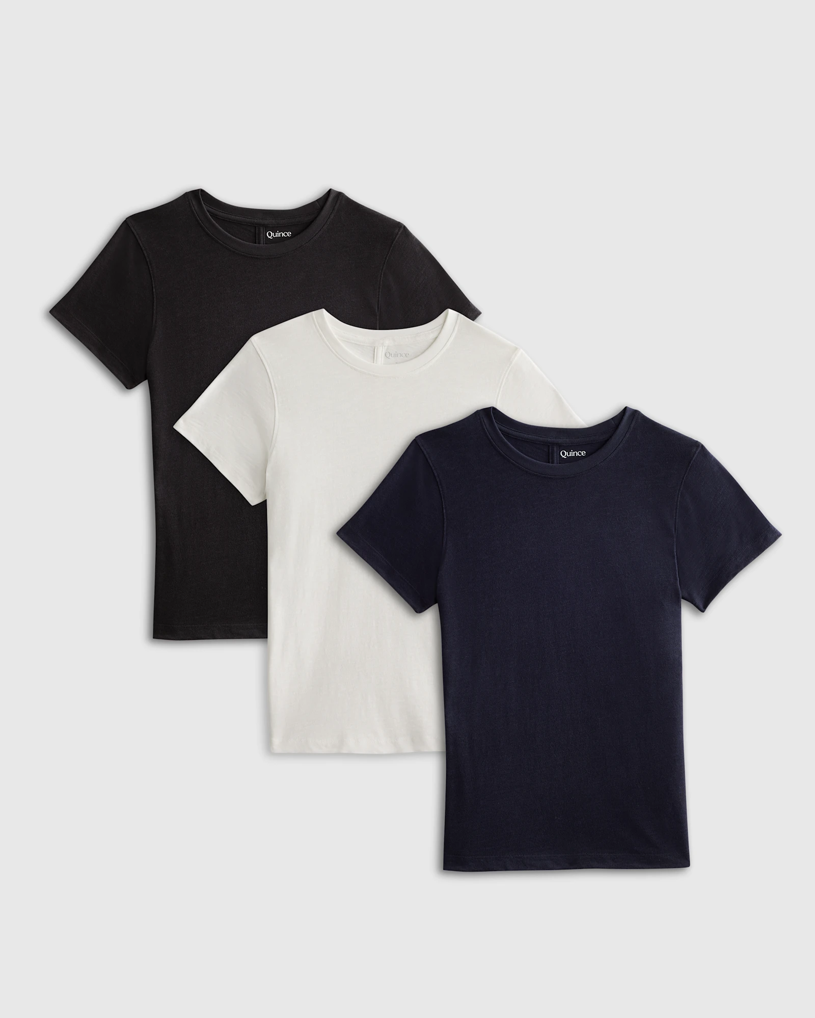 100% Organic Cotton Slub Crewneck Tee 3 Pack Bundle
