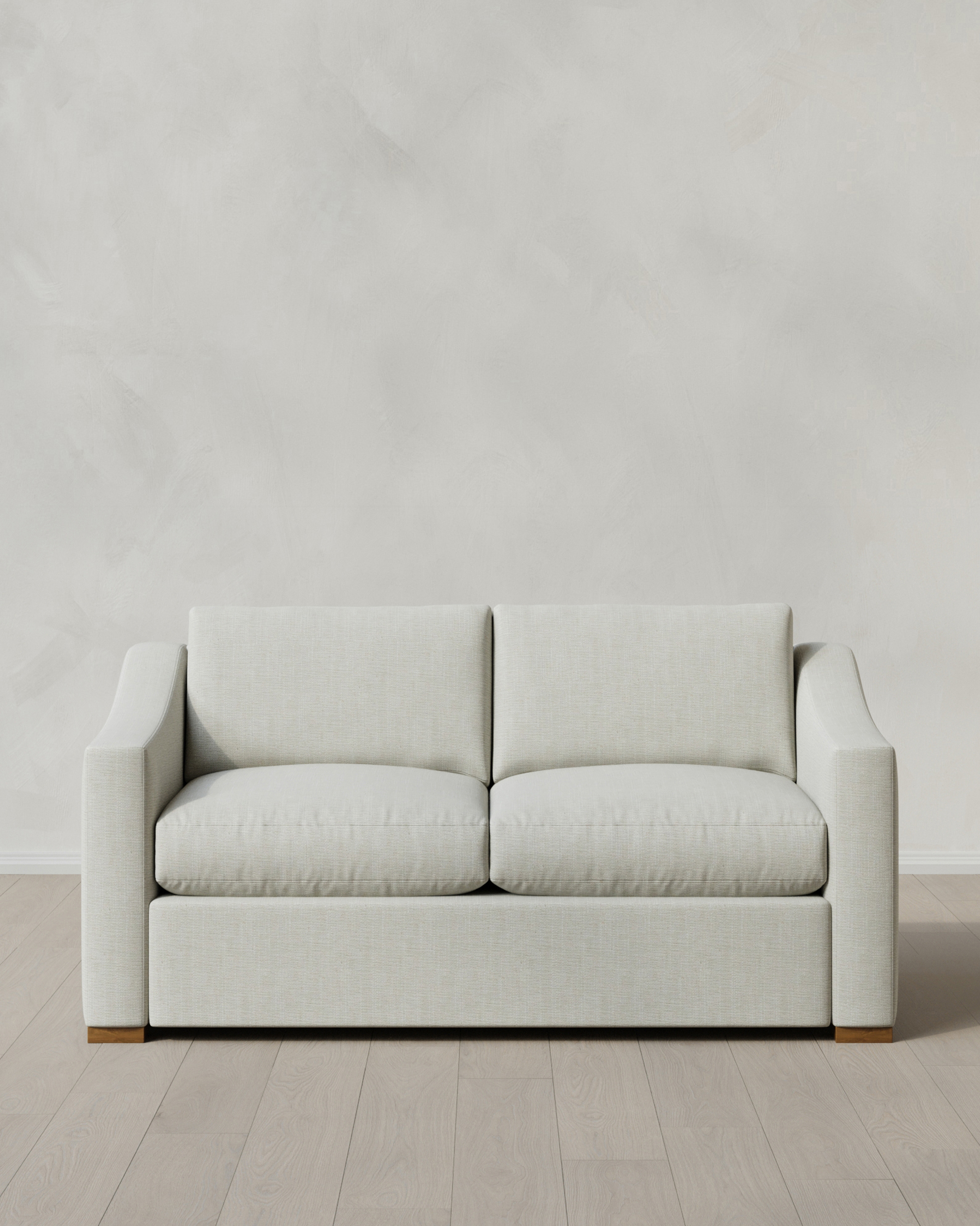 Sorrell Hollis Slope Arm Sofa in Performance Chenille Linen Blend
