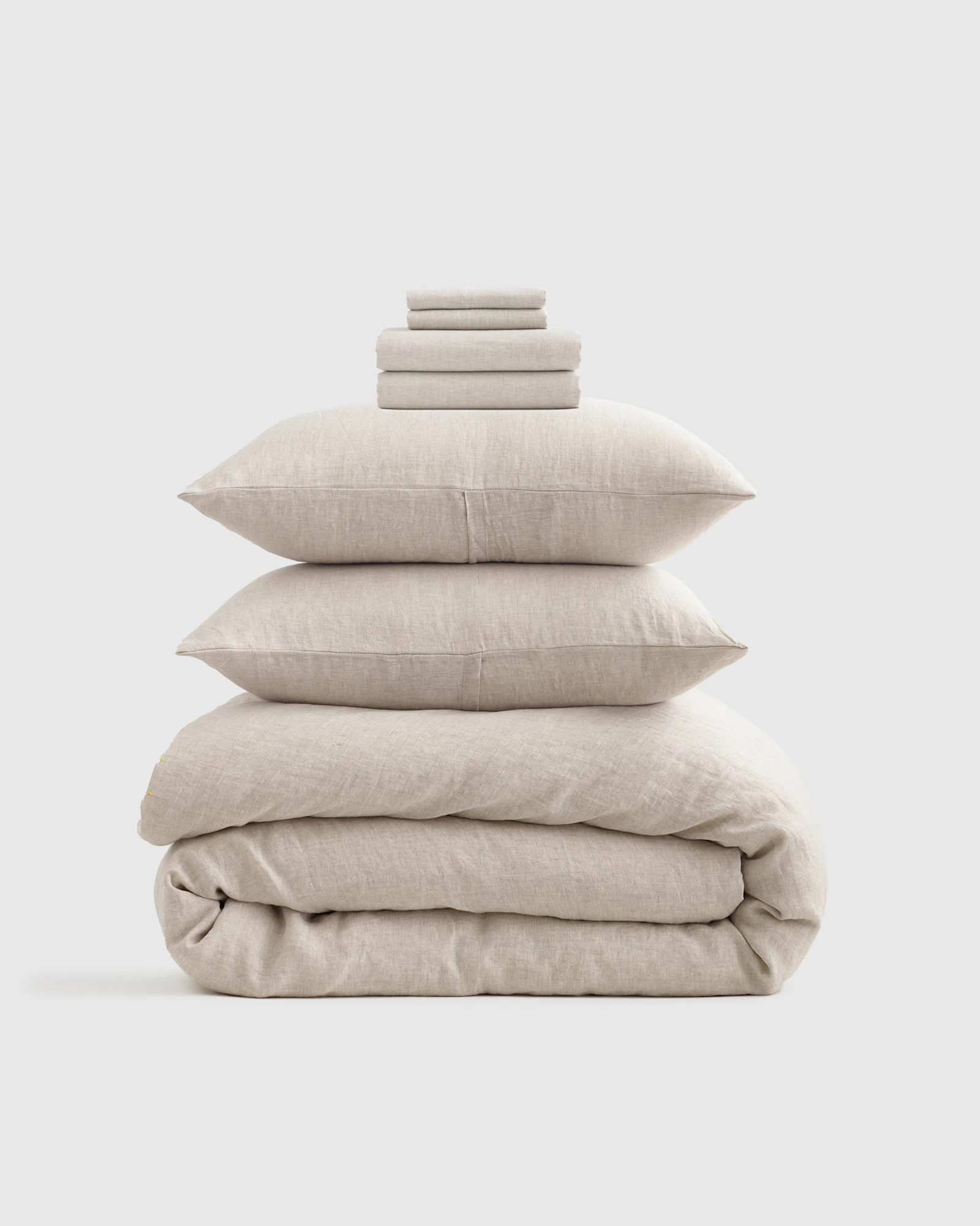 100% European Linen Deluxe Bedding Bundle