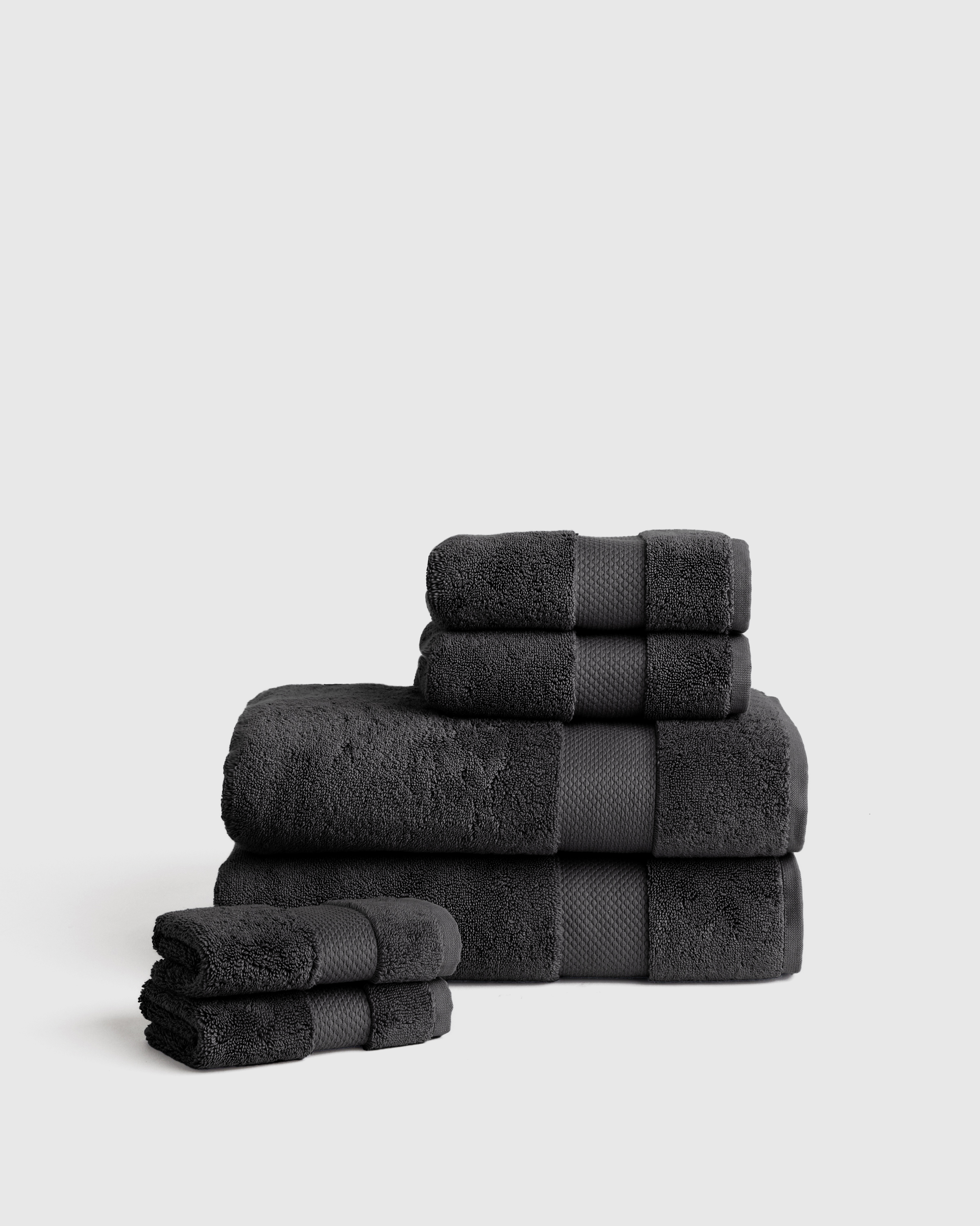 Charcoal Turkish Ultra Plush Bath Towel Bundle