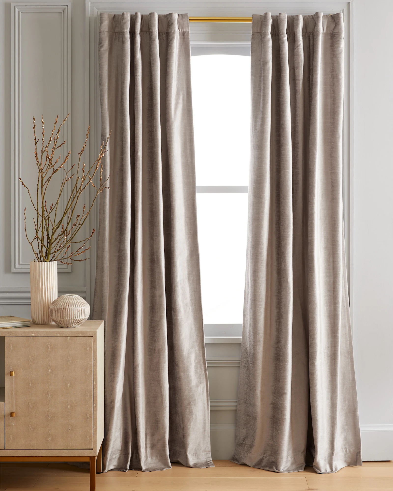Luster Velvet Room Darkening Curtain