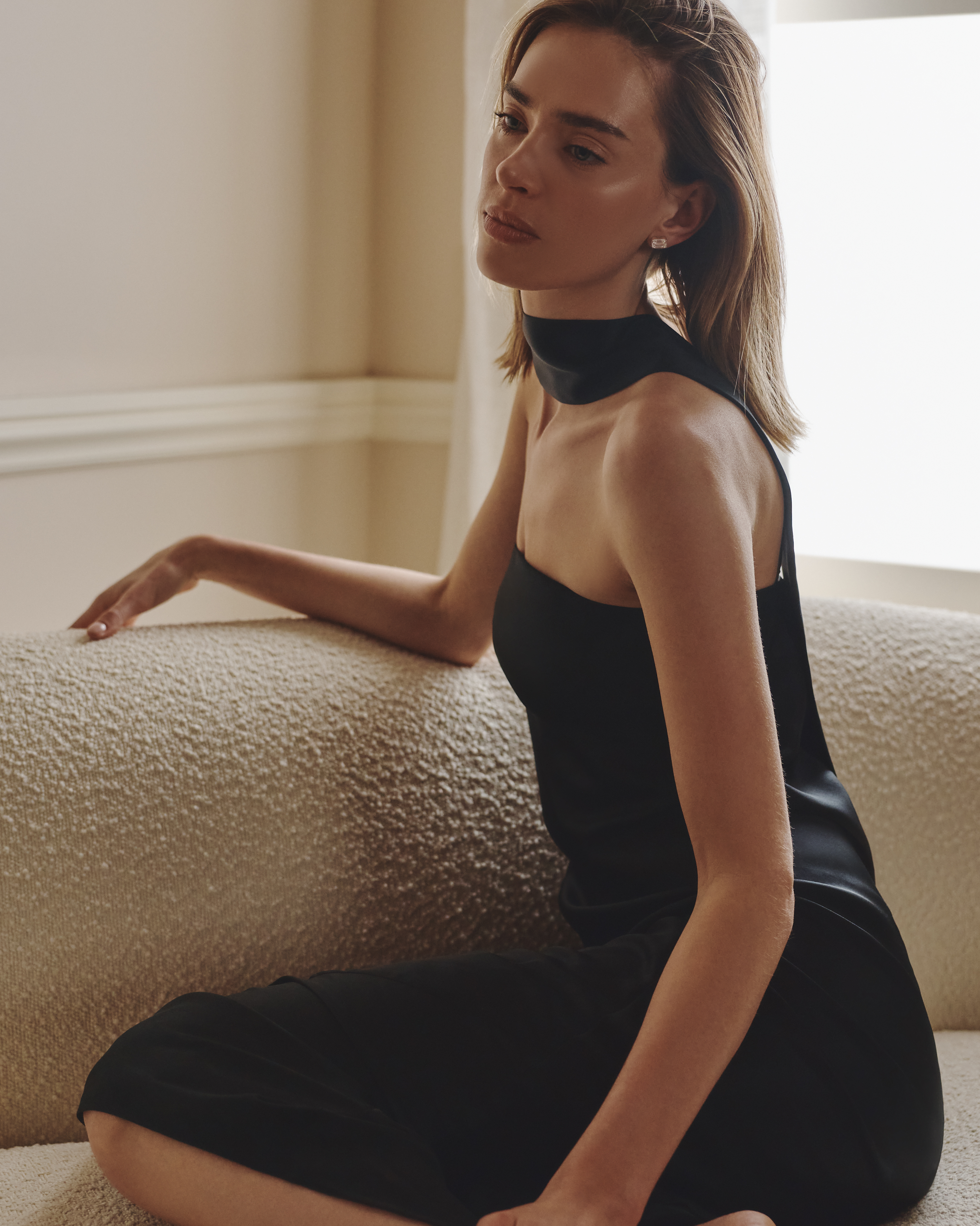 little black dress scarf One Size Mini designed to drape artfully down the back Sorority Rush Dress | Keena