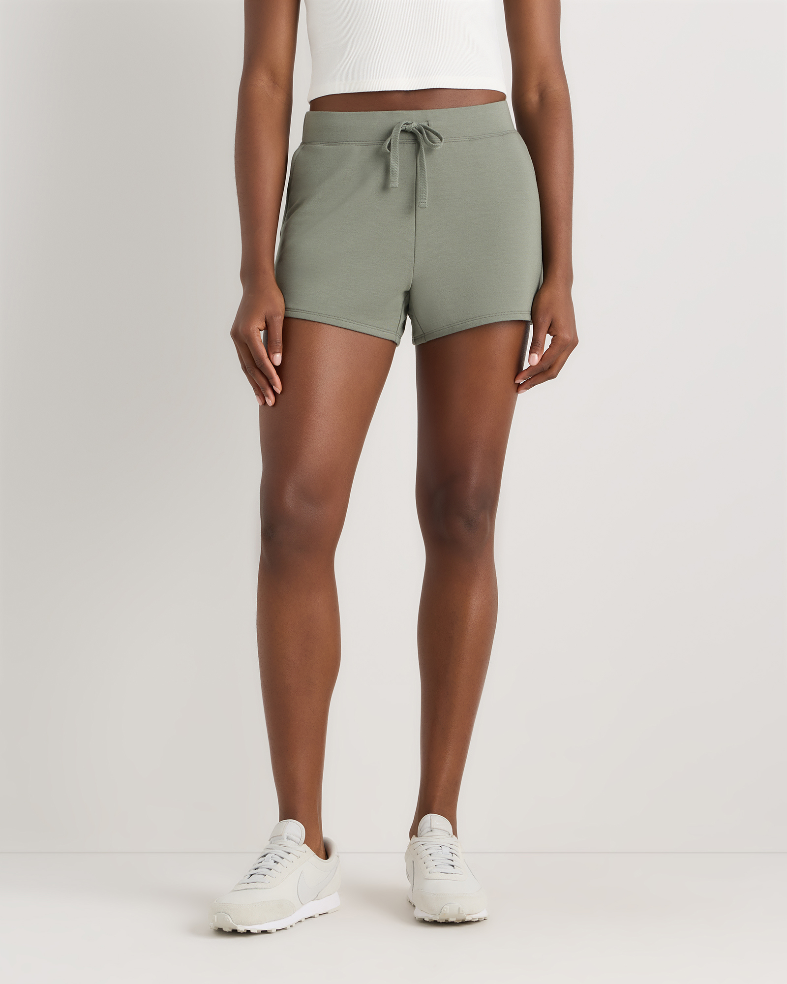 Smoked Thyme Green SuperSoft Fleece Shorts