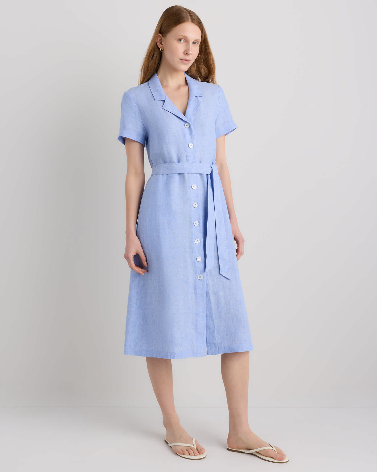 European linen dress from Quince