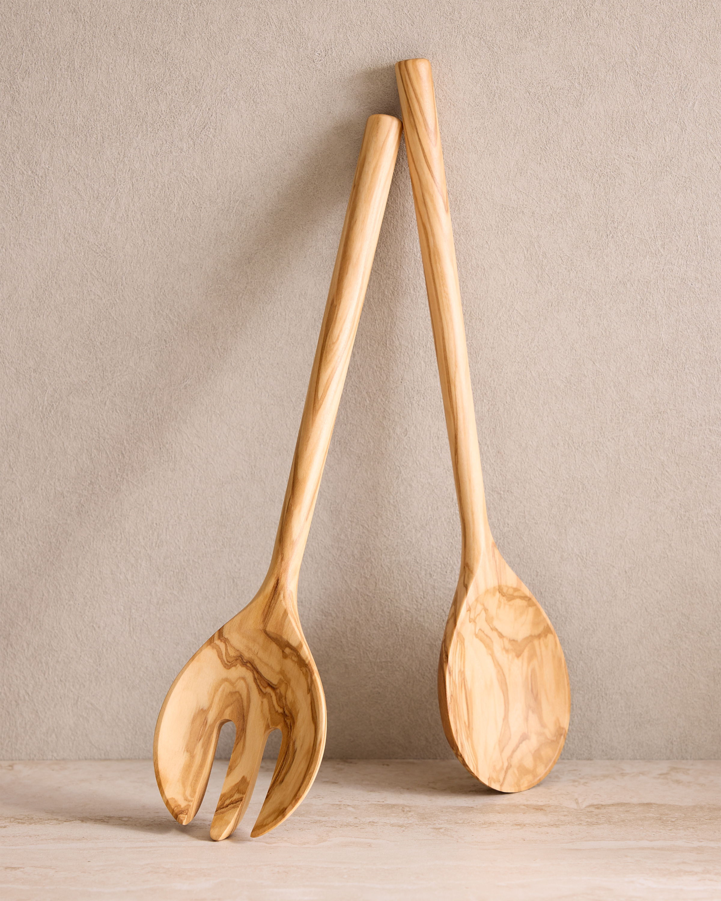 Quince Olivewood Salad Servers - Thumbnail 2