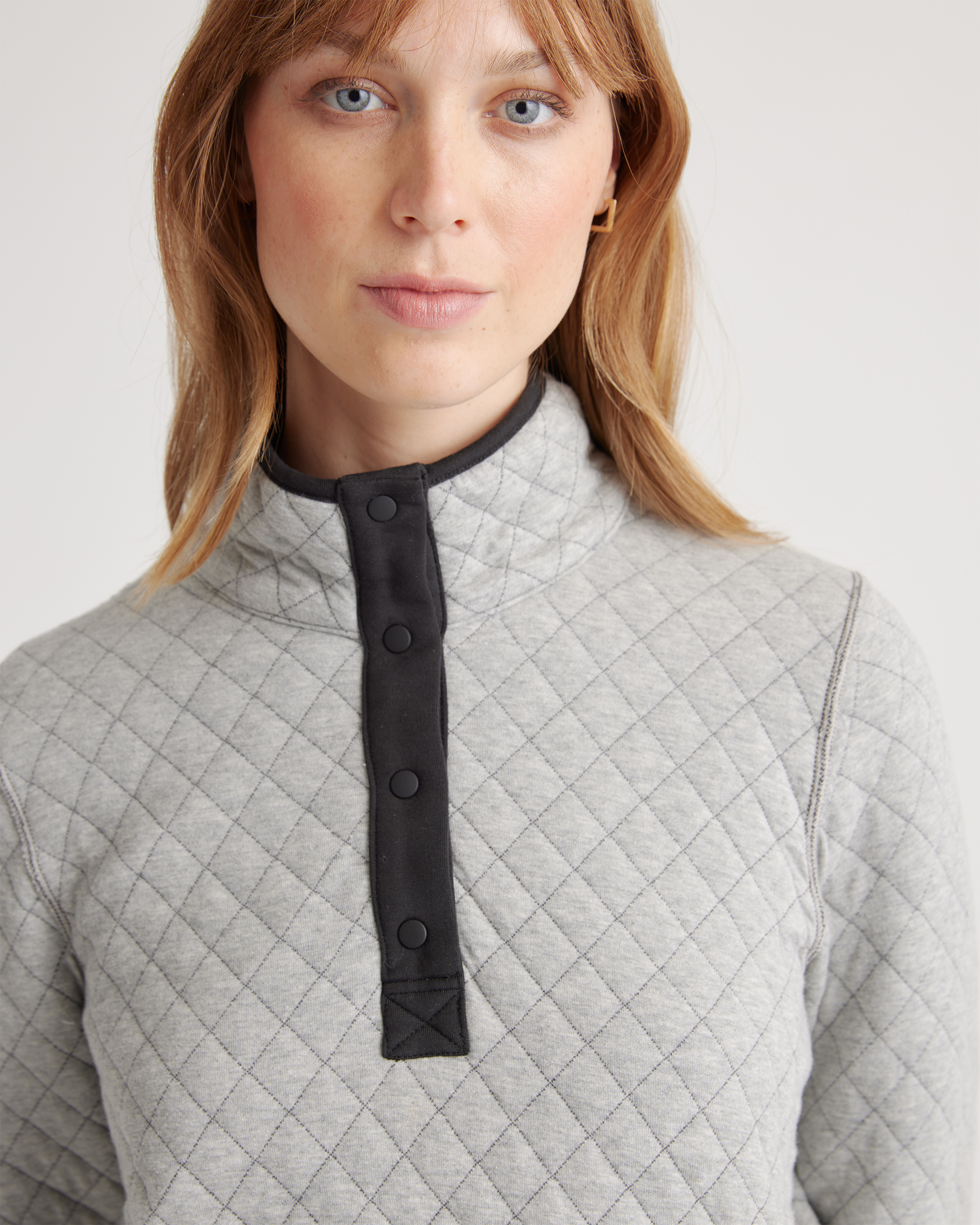 Reversible Sweatshirt Jacket 【CFIERCE】 Women's Reversible Quilted Pullover