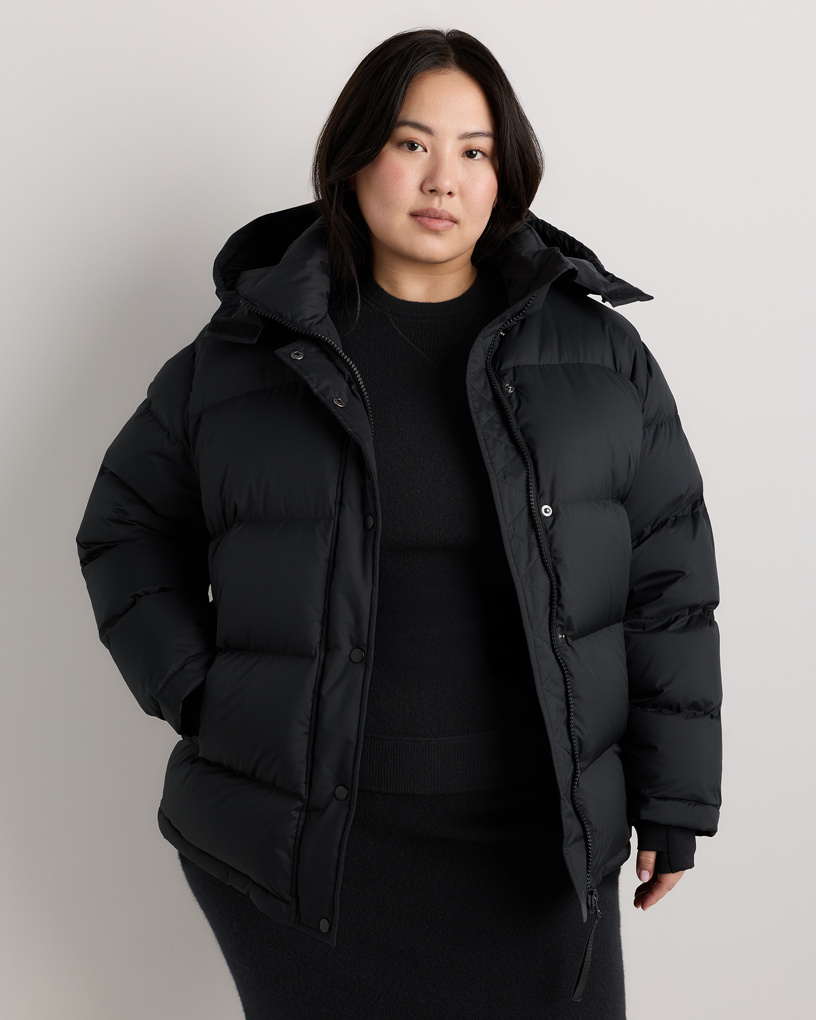 Black Responsible Down Puffer Jacket