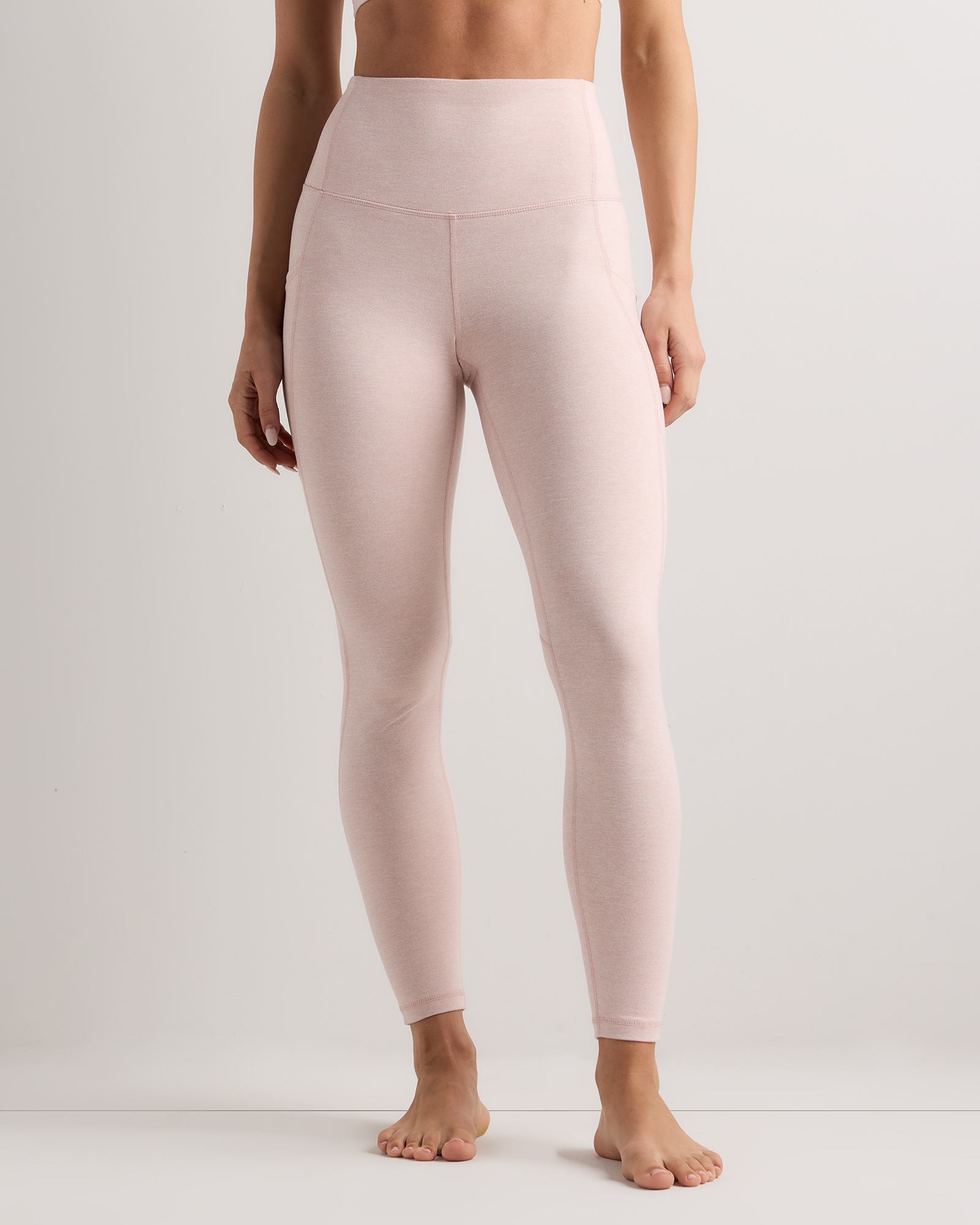 Heather Shell Pink Ultra-Soft High-Rise Pocket Legging