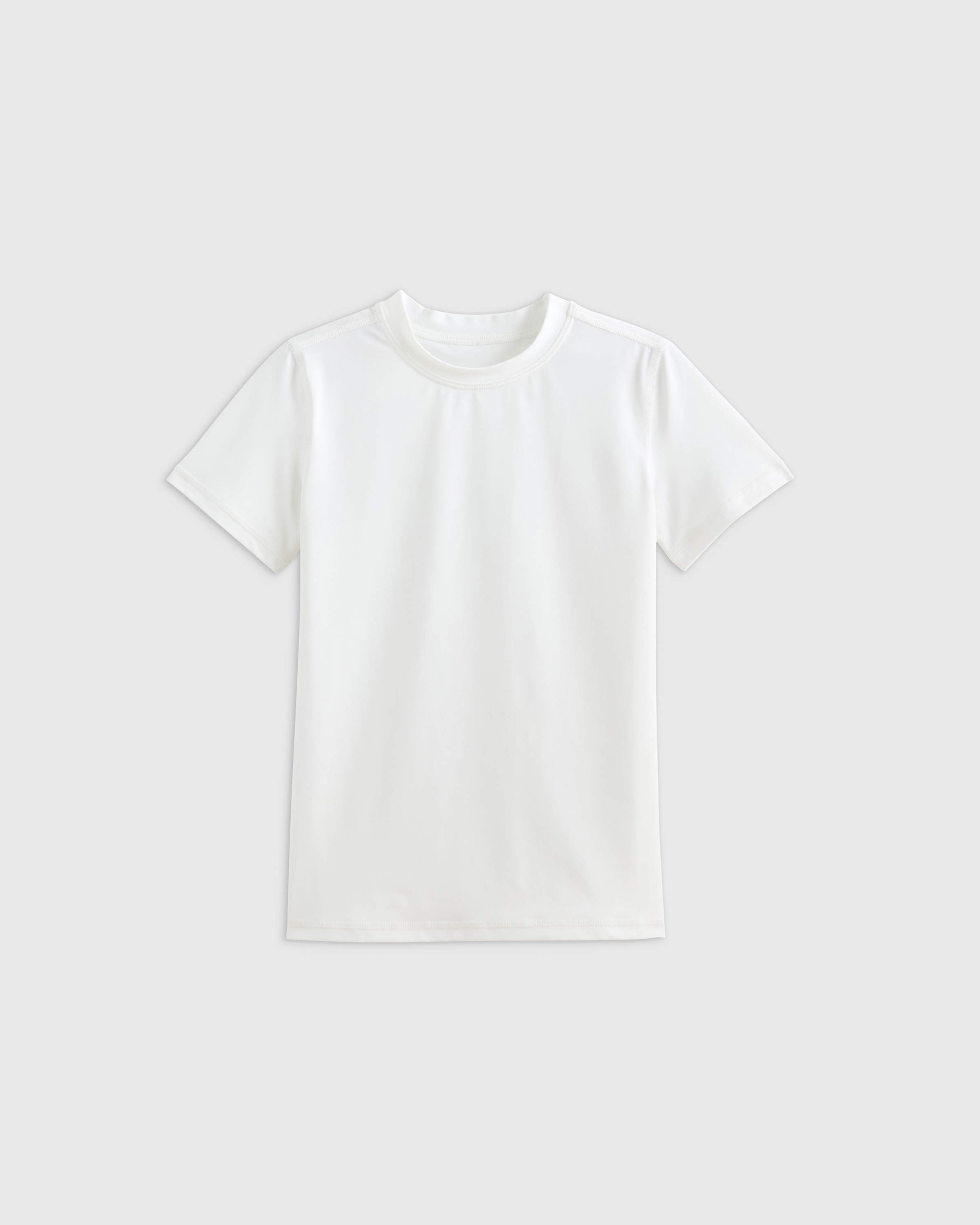 White Short Sleeve Rash Guard Top