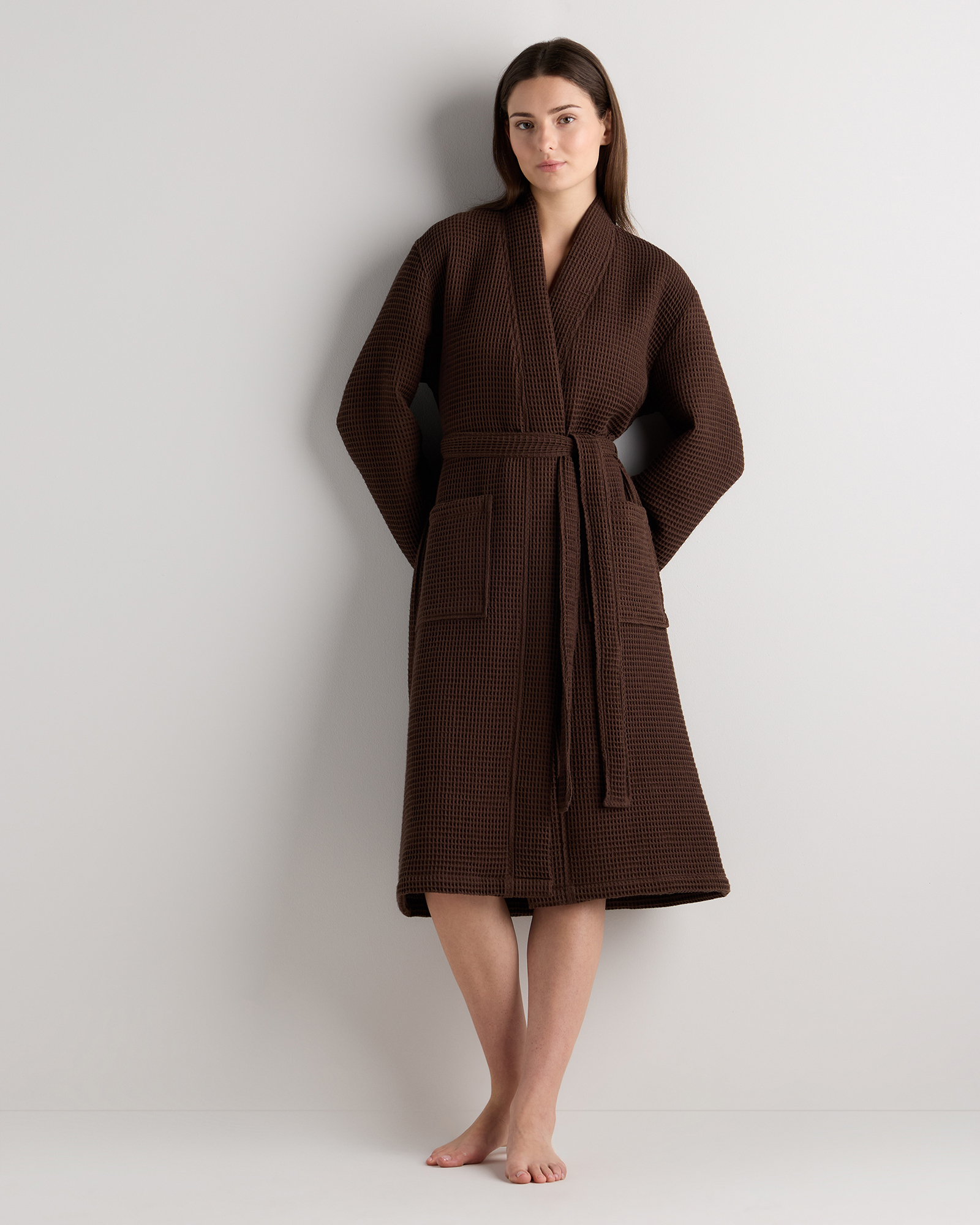 Espresso Organic Turkish Waffle Robe