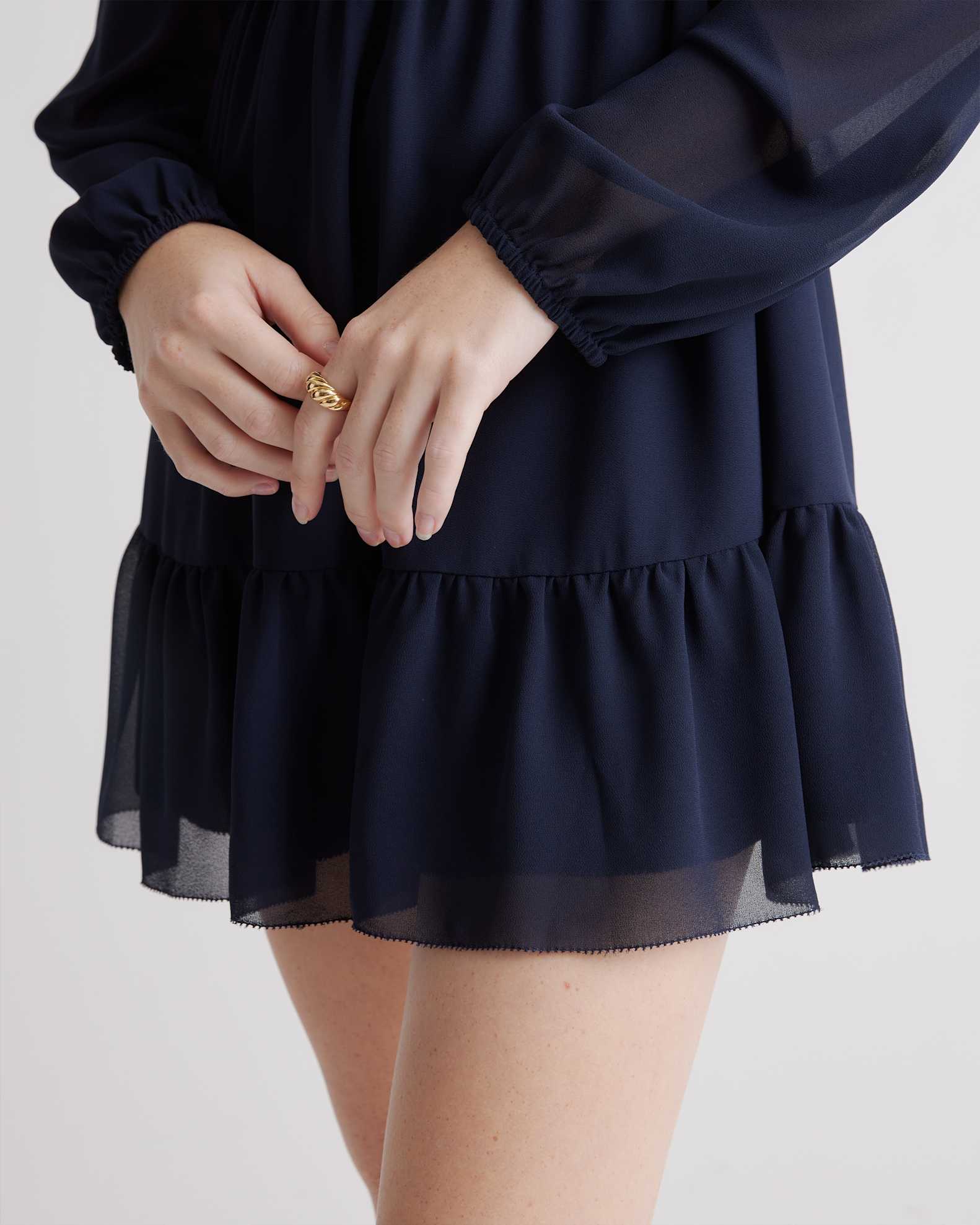 Chiffon Smocked Mini Dress Chiffon Smocked Mini Dress