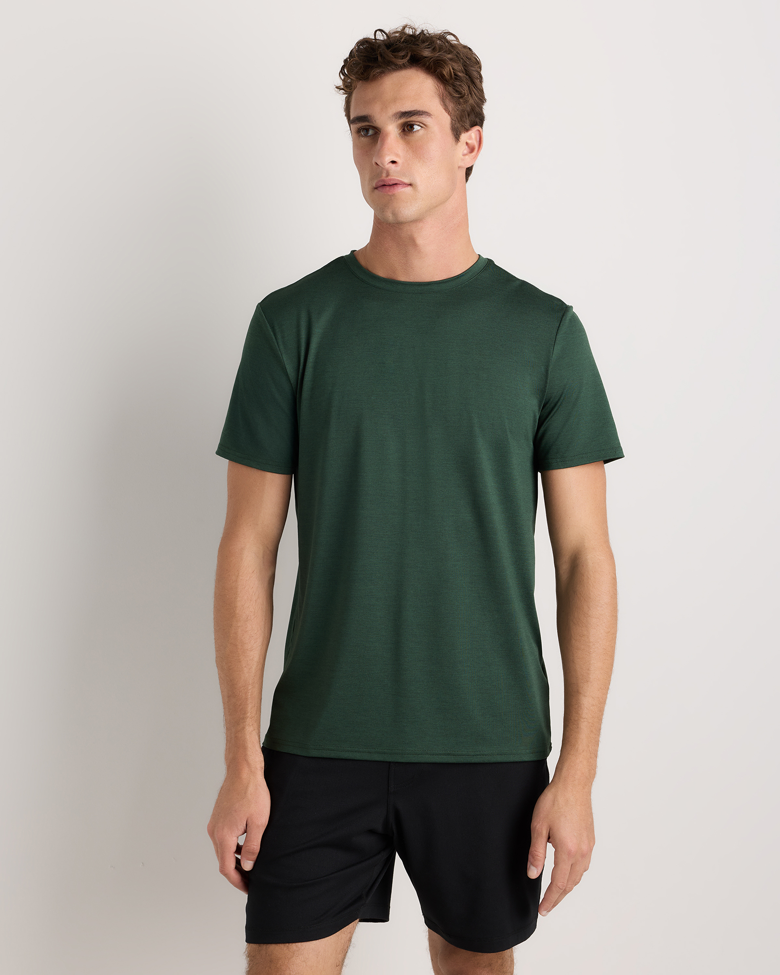 Olive Flowknit Breeze Performance Tee