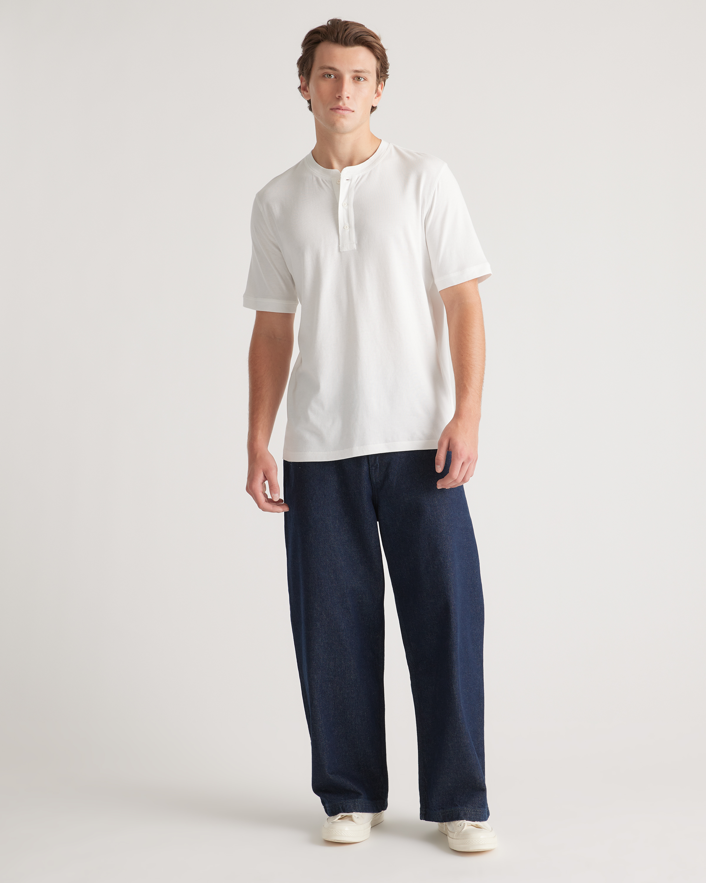 【MODERNIF】Viscose Henley Neck Short Sleeve Knit 71BxPKFYITL._UY1000_.jpg