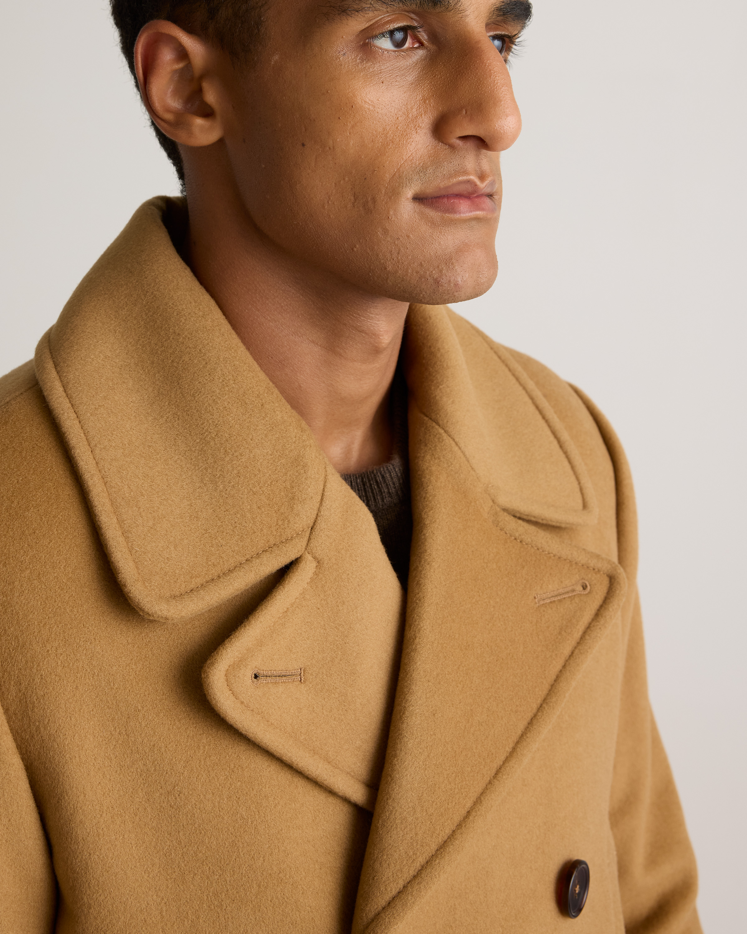 Italian Wool Double-Breasted Coat