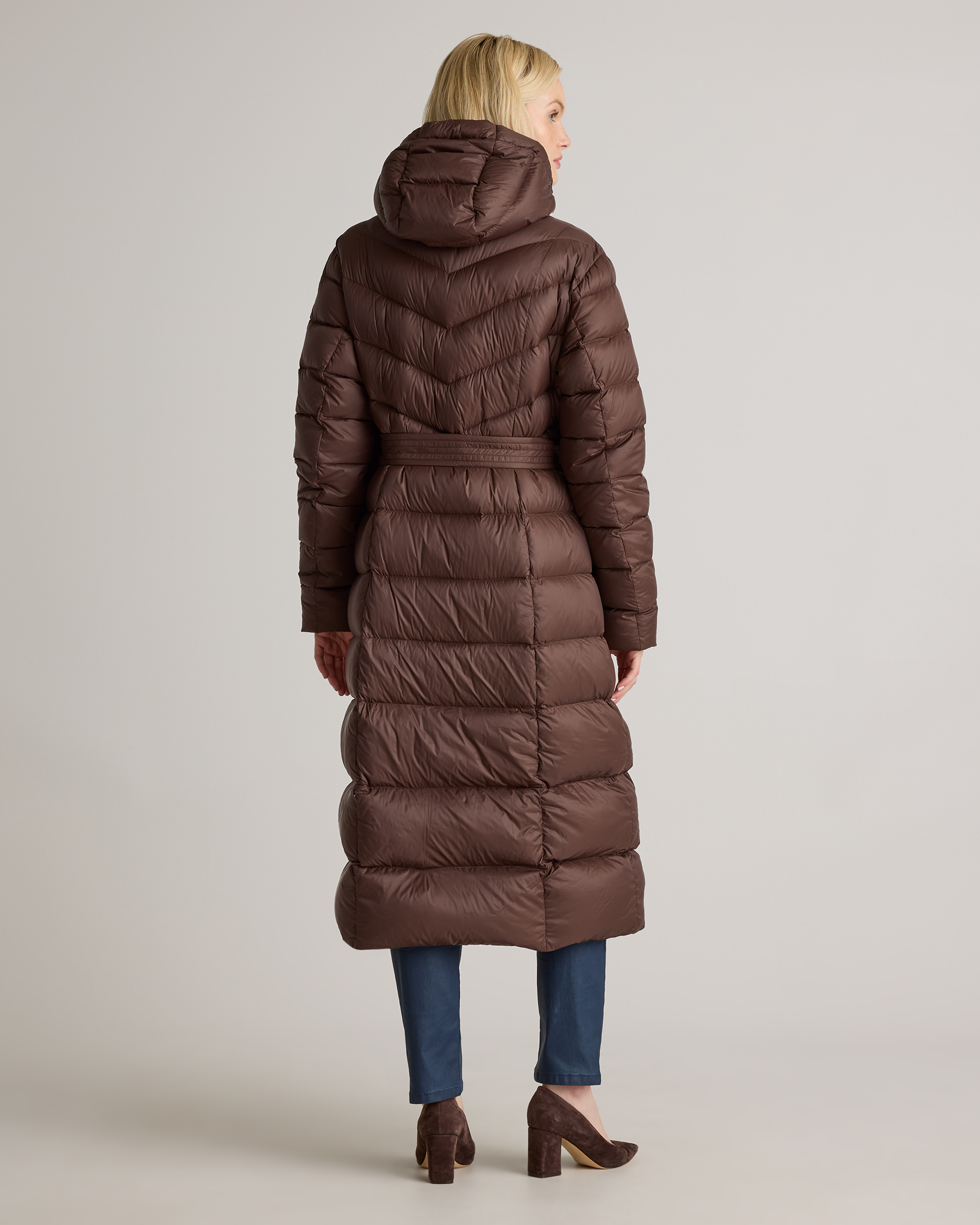 Responsible Down Belted Puffer Maxi Coat