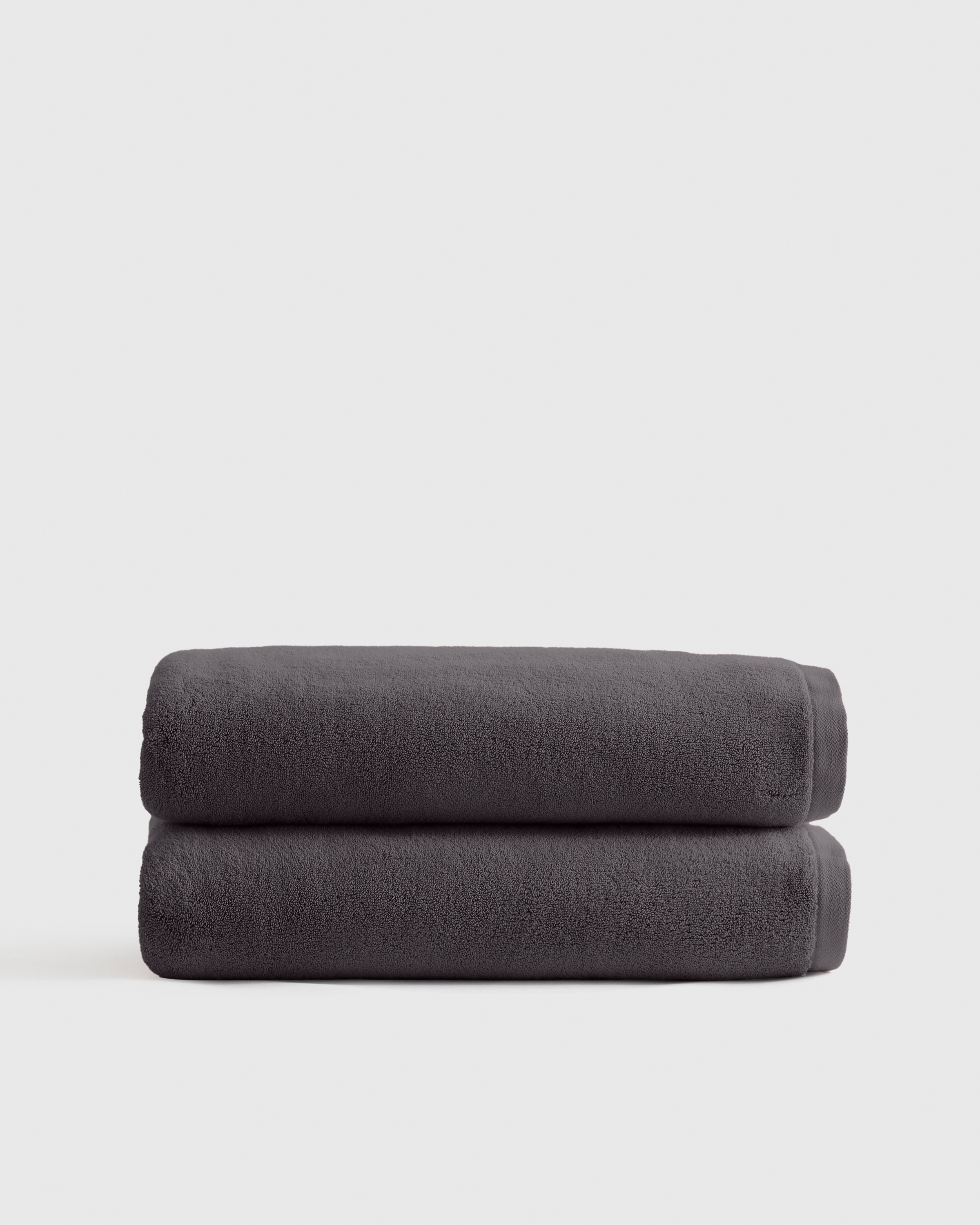 Charcoal Plush Organic Turkish Cotton Bath Sheet (Set of 2)