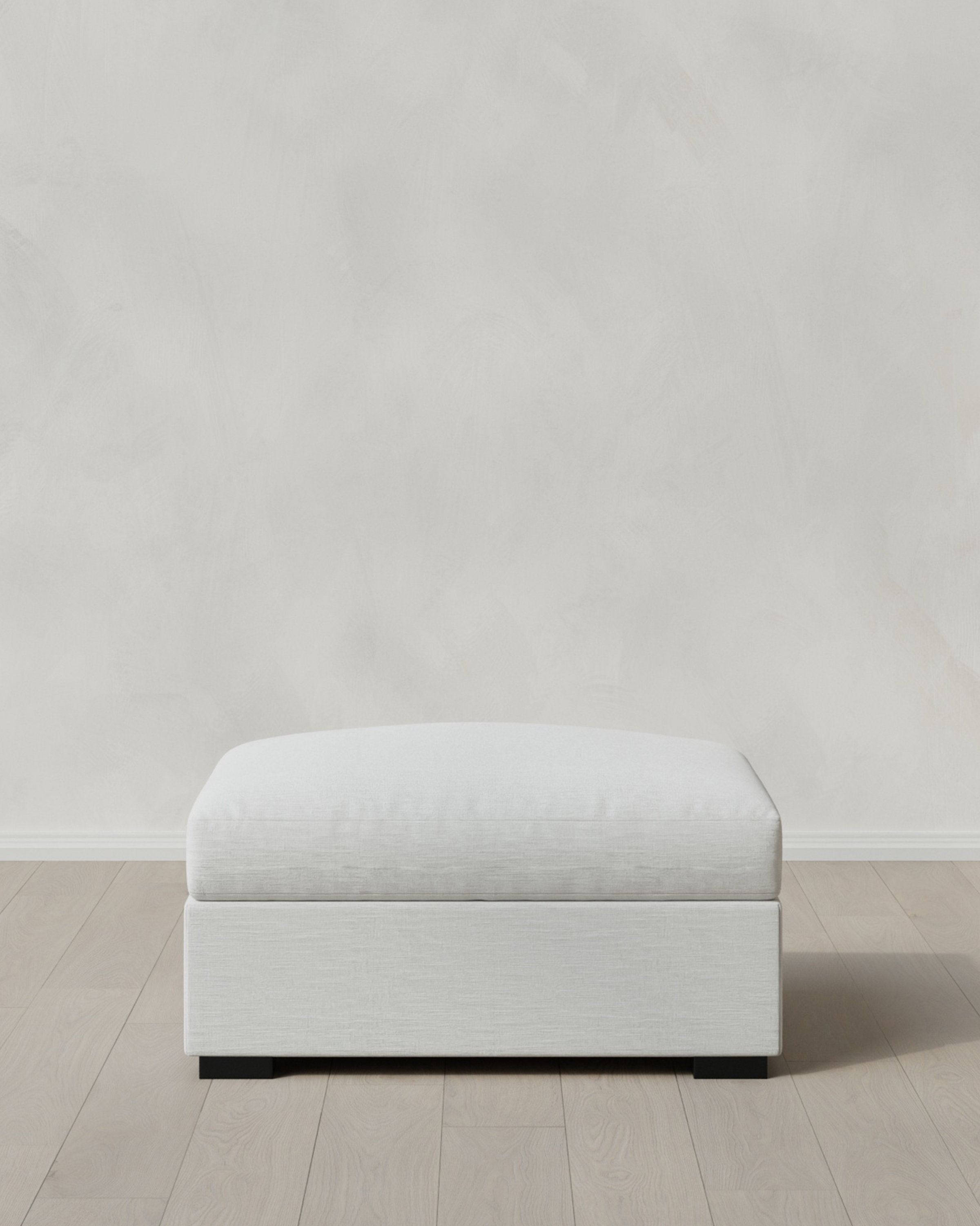 【asas】オットマン Oasis Ottoman in Performance Linen in Silver