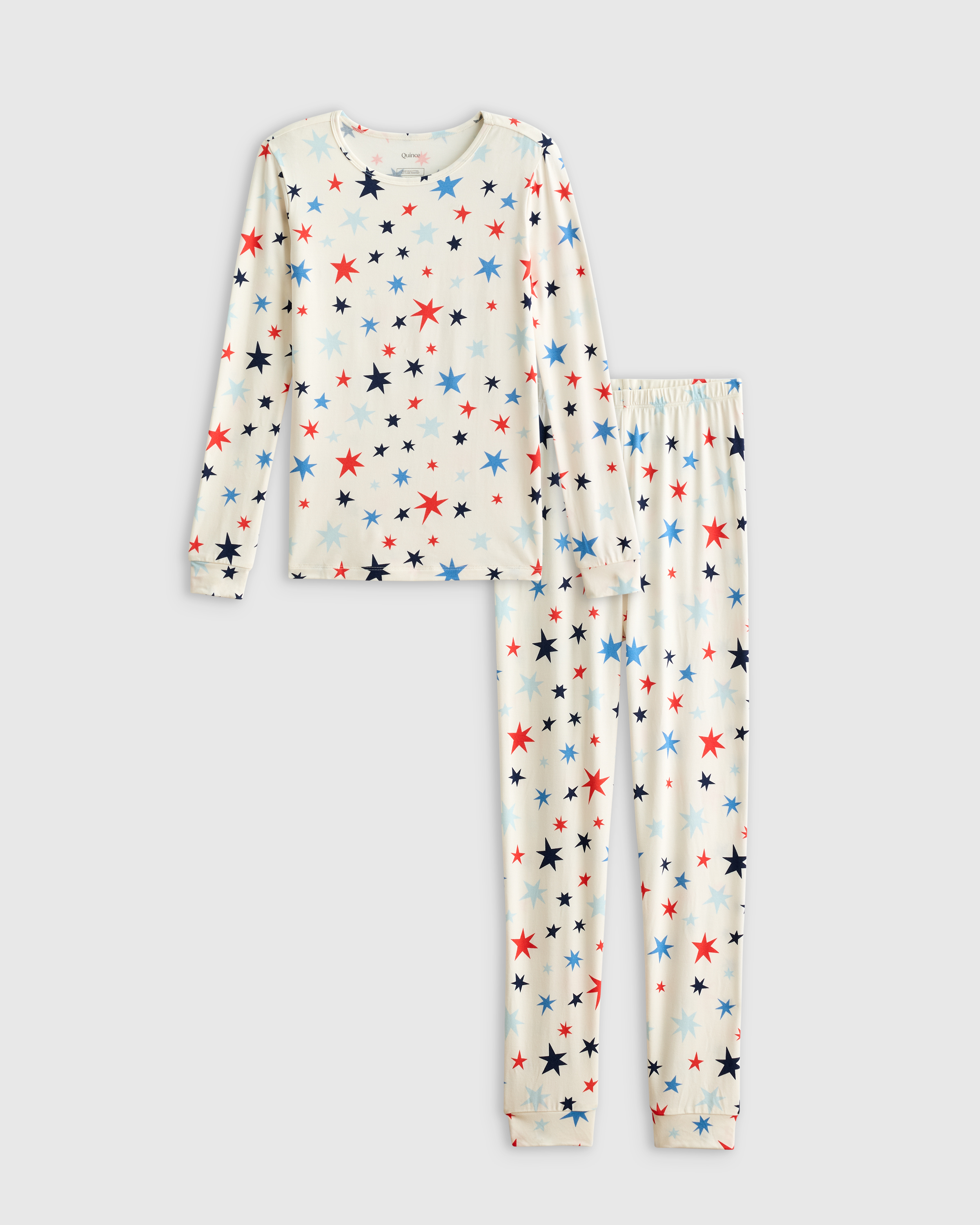 Star Burst Bamboo Long Sleeve and Pant Pajama Set
