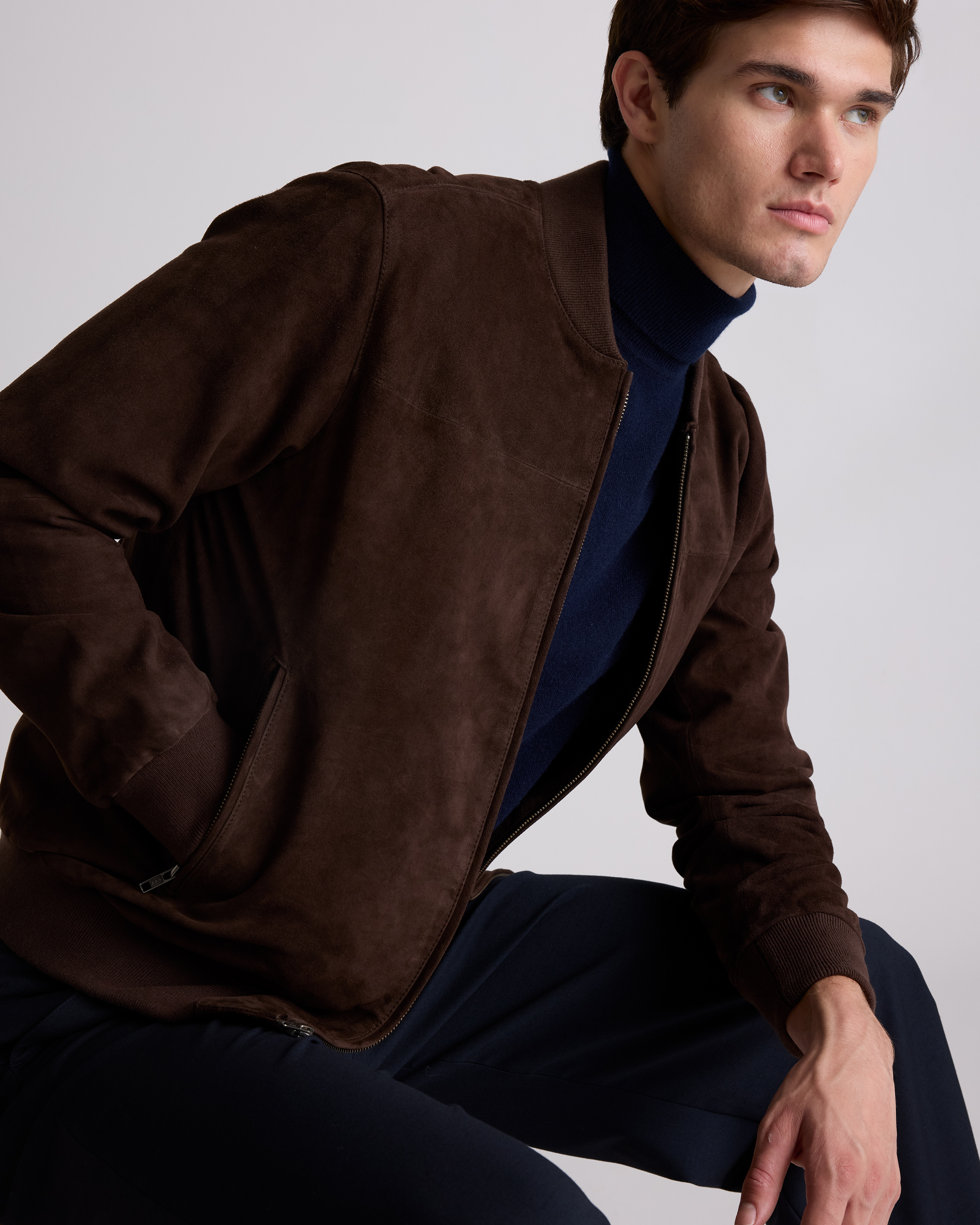 100% Suede Bomber Jacket