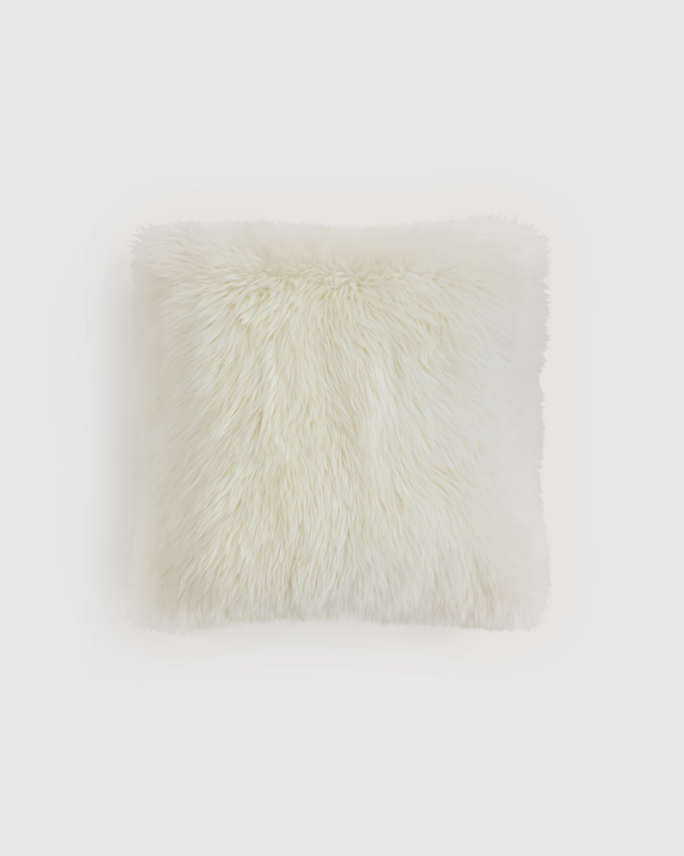 Ivory Natural Sheepskin Accent Pillow Cover